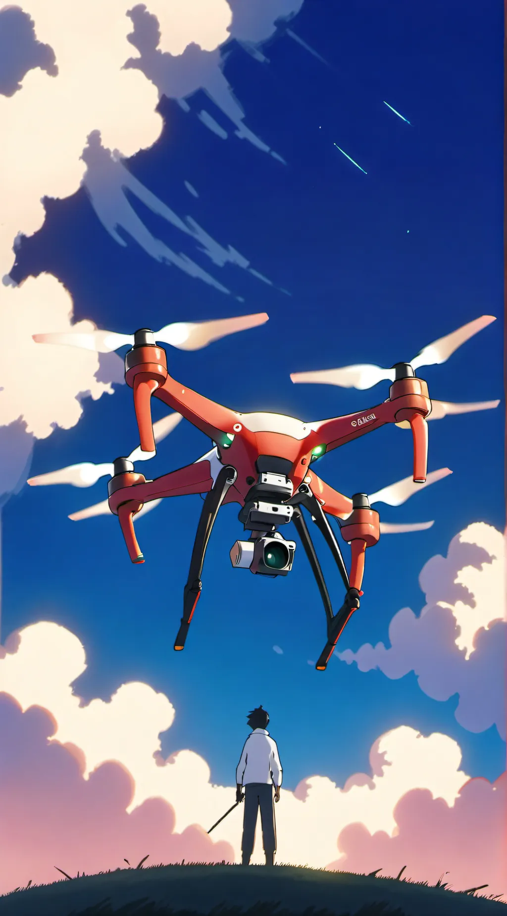 ai character: Md again background