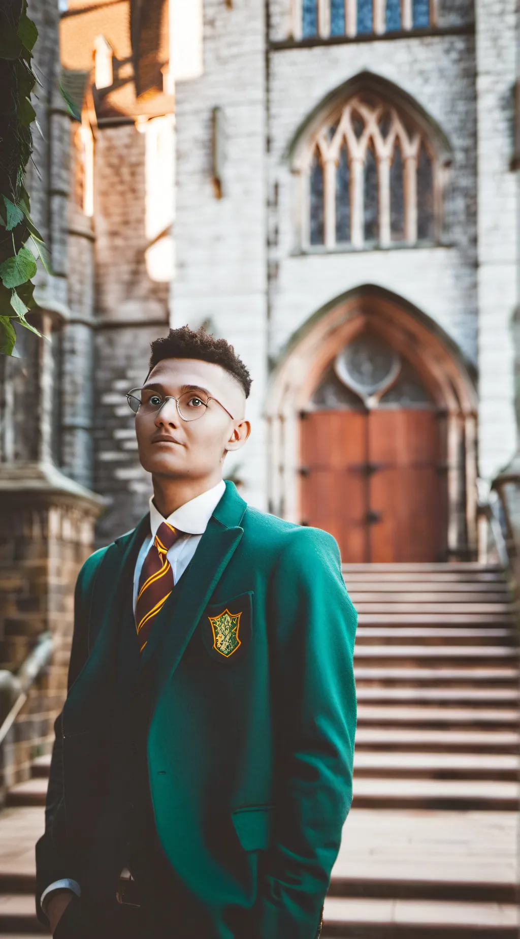 ai character: Hogwarts school  background