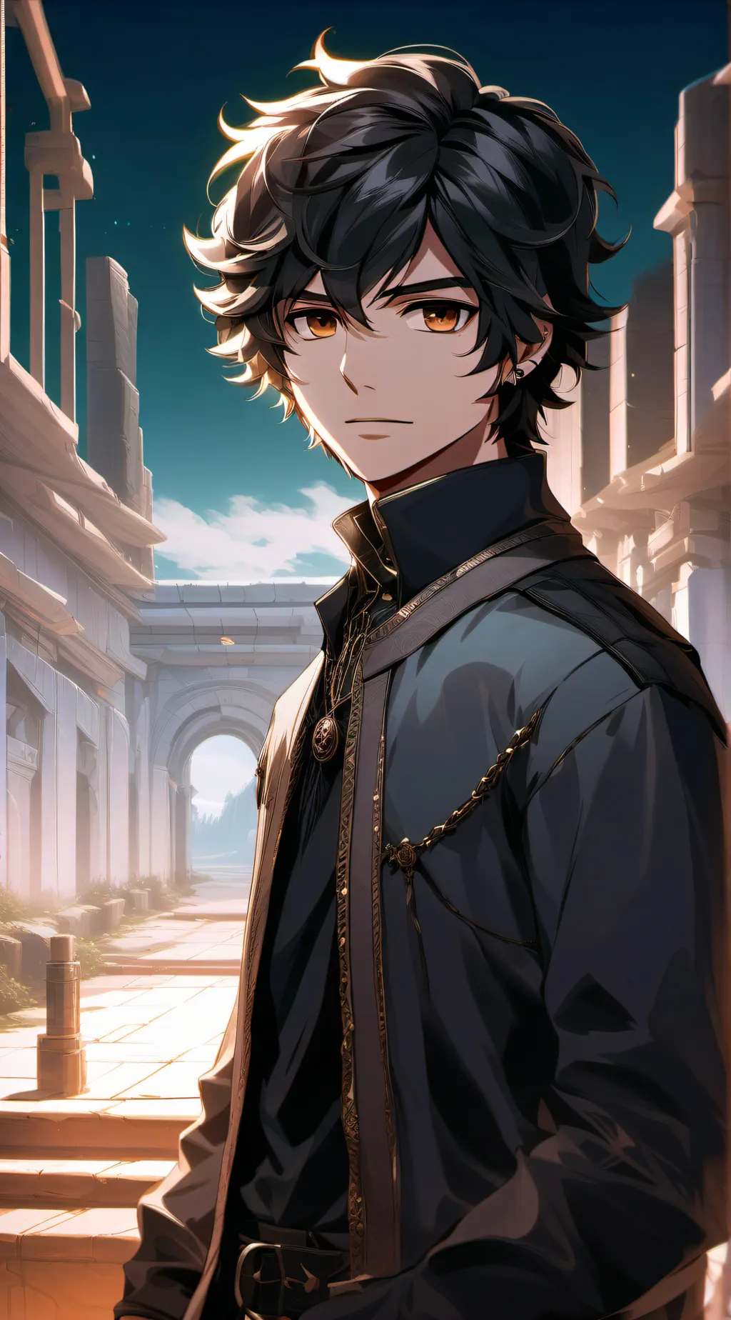 ai character: Nico di Angelo background