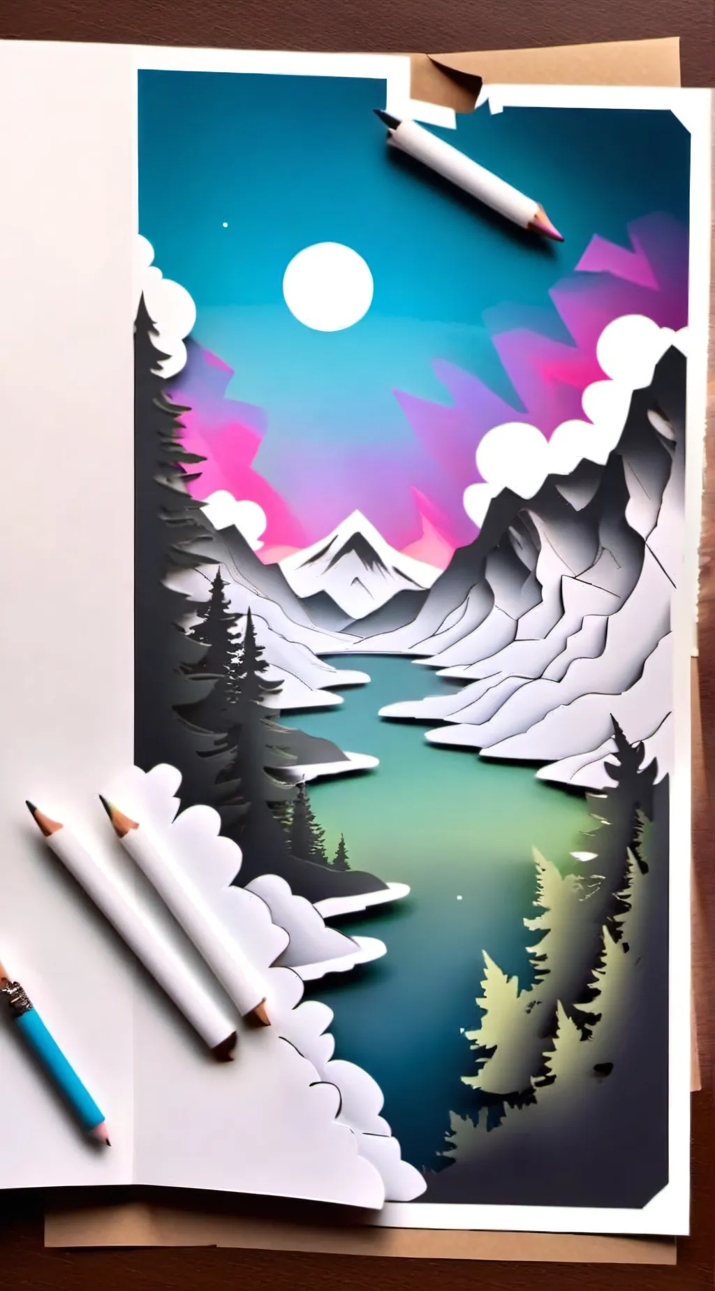 ai character: paperjam background