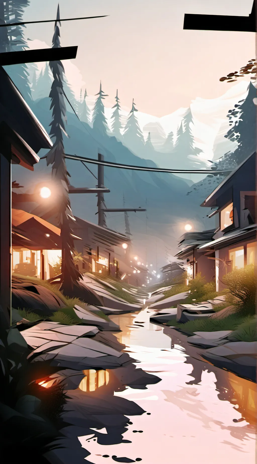 ai character: rooftop trio background