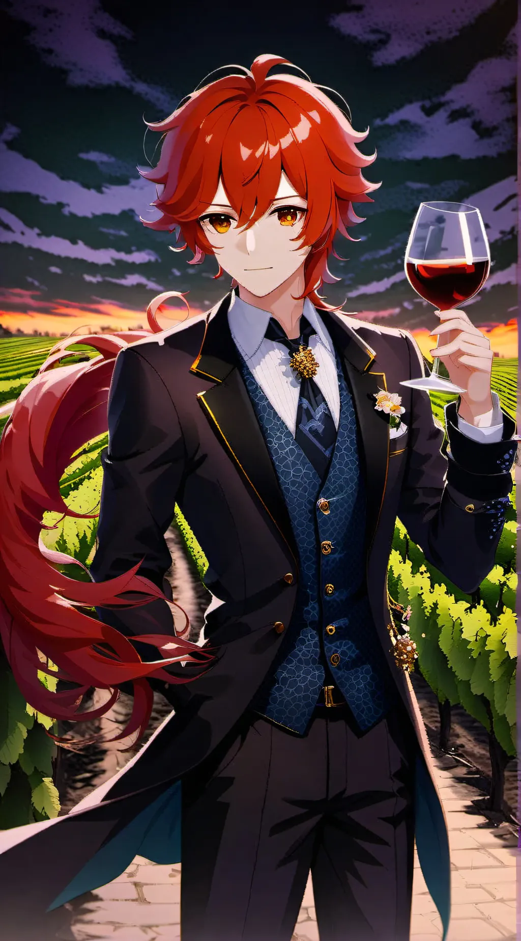 ai character: Diluc background