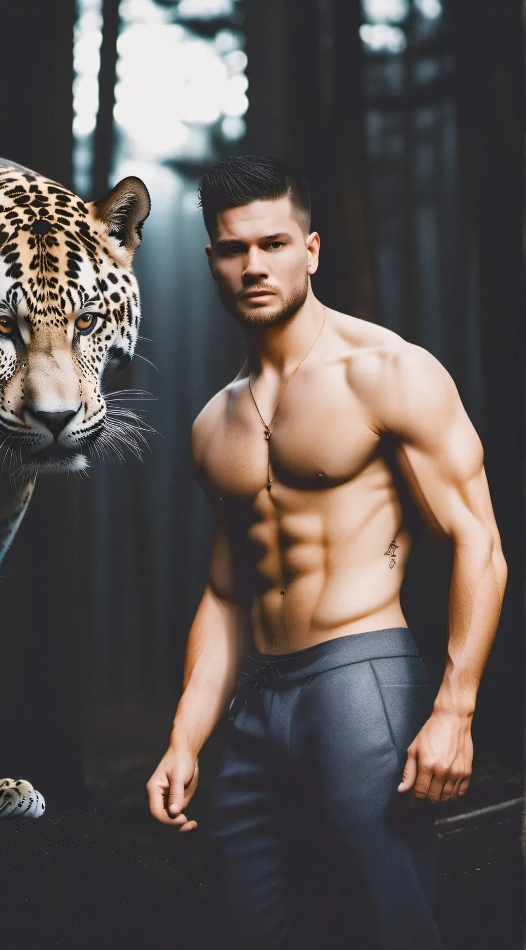 ai character: Laken Jaguar  background