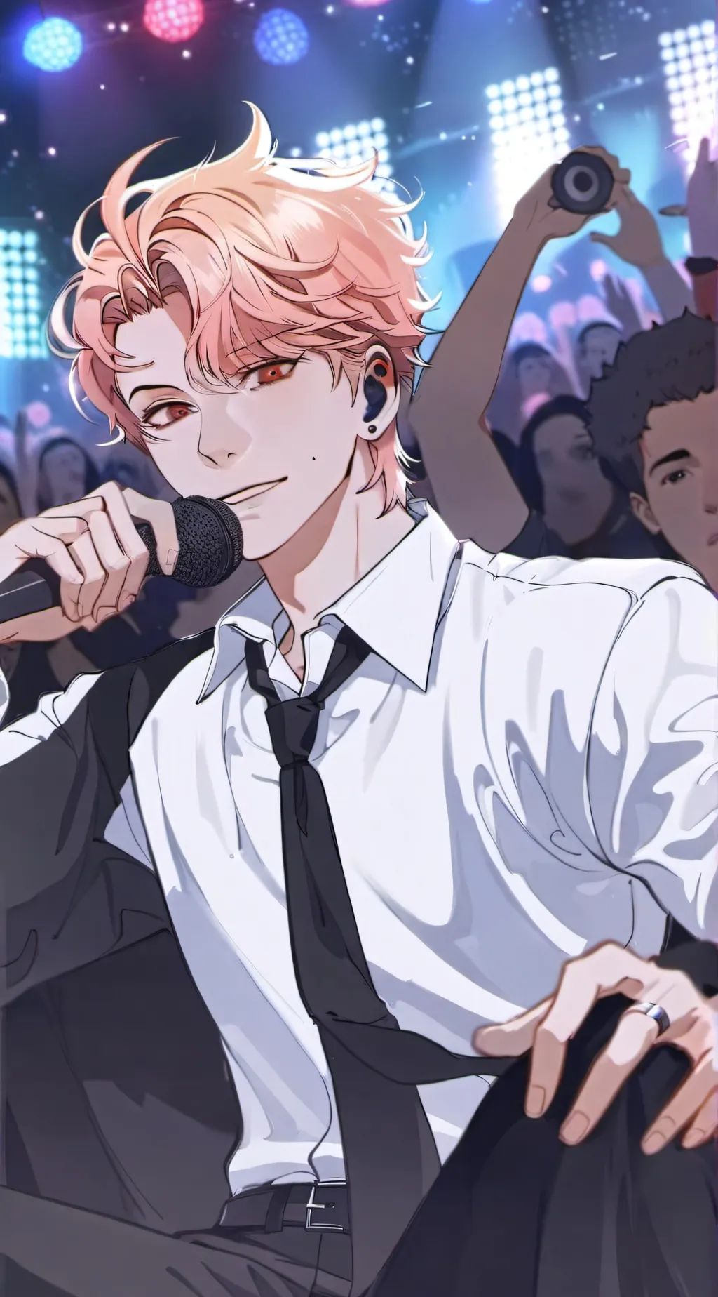 ai character: Baku popstar background