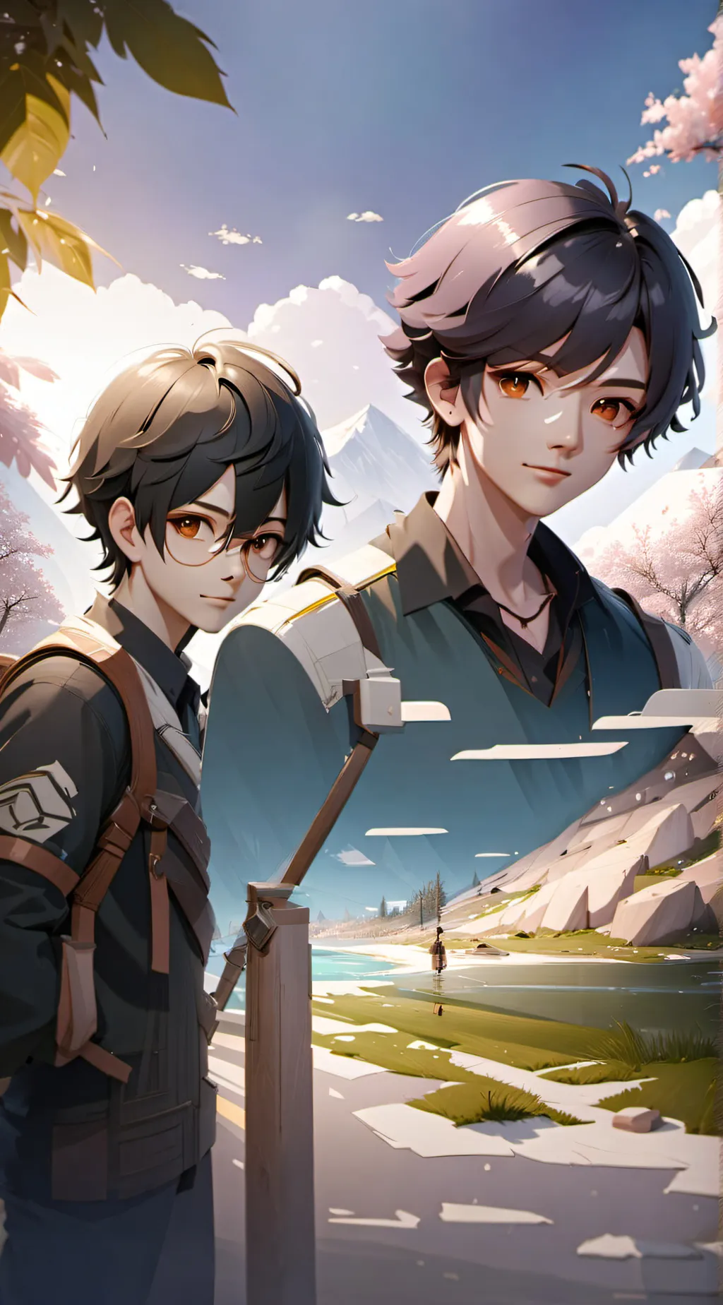 ai character: Nino and Roy Toy background