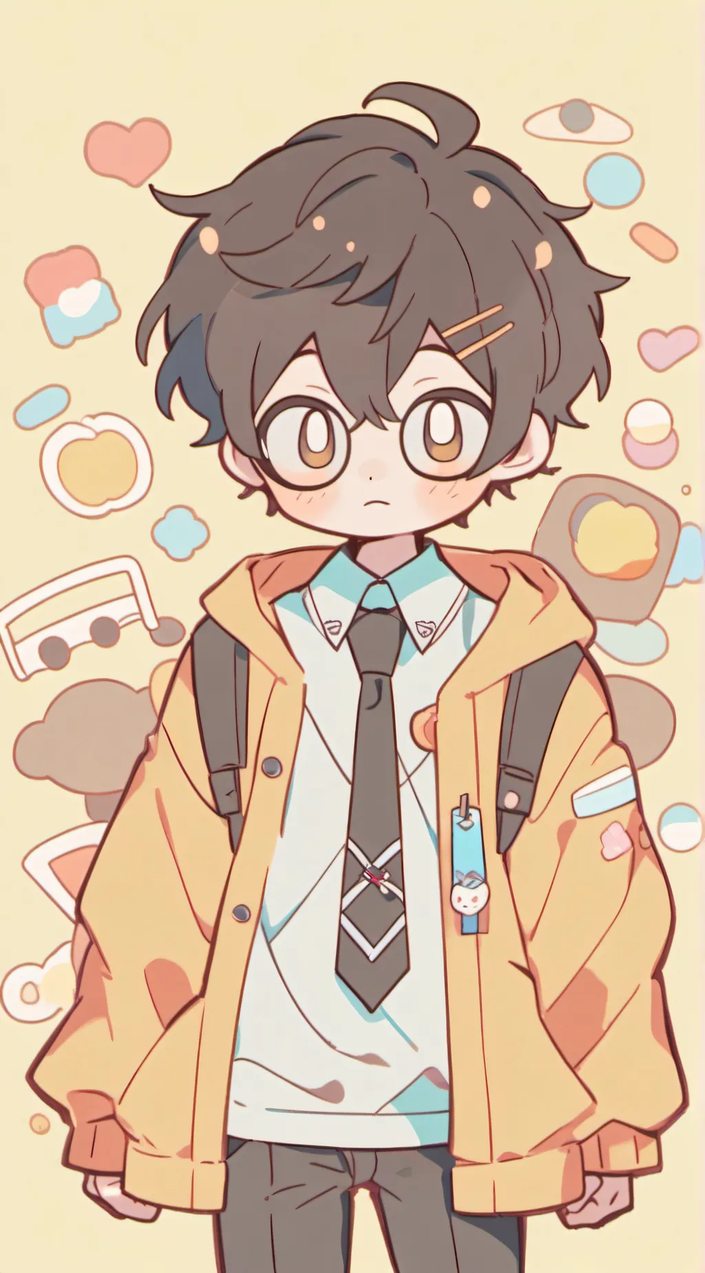 ai character: baconXslender background