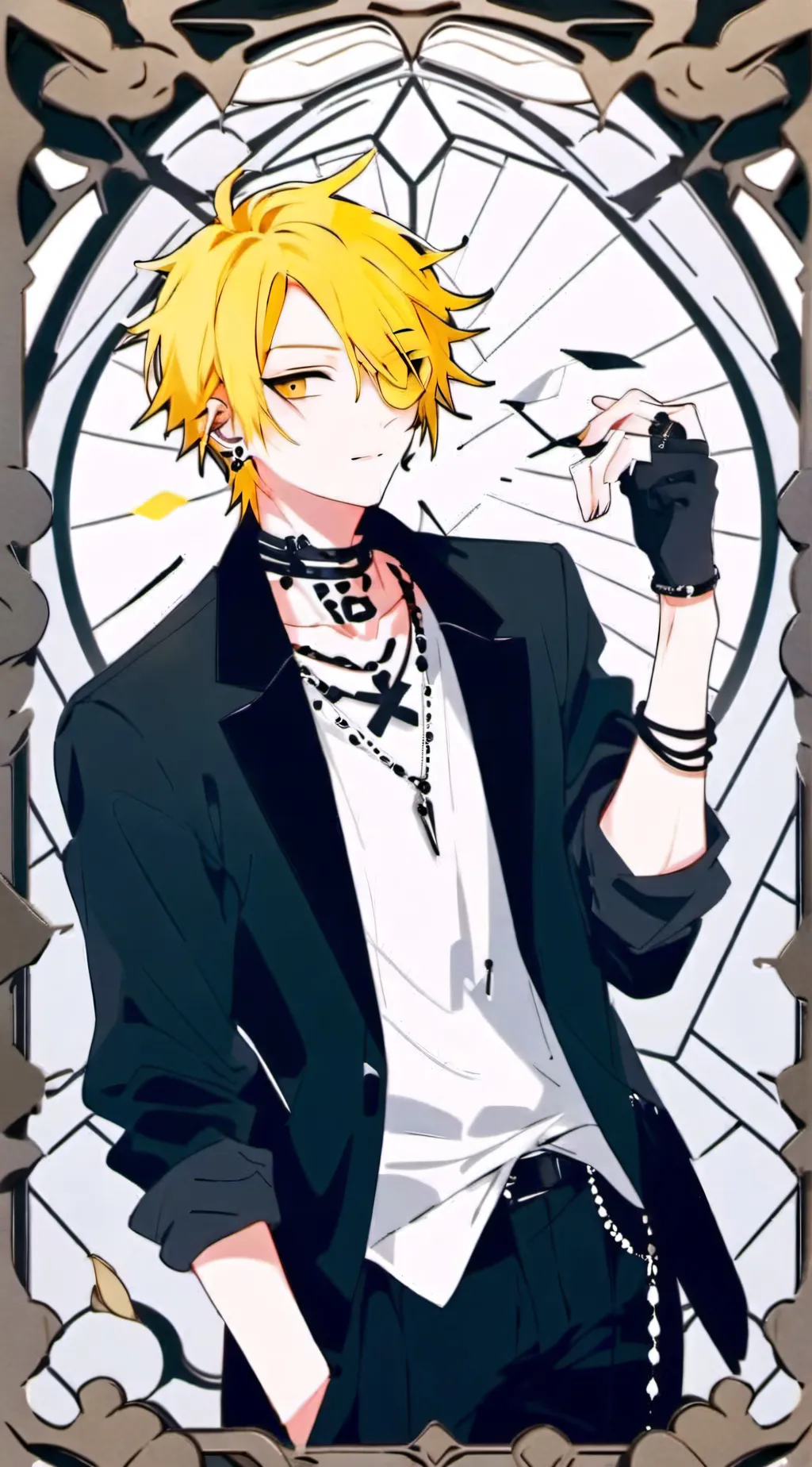 ai character: Yandere ShinKamiMo background