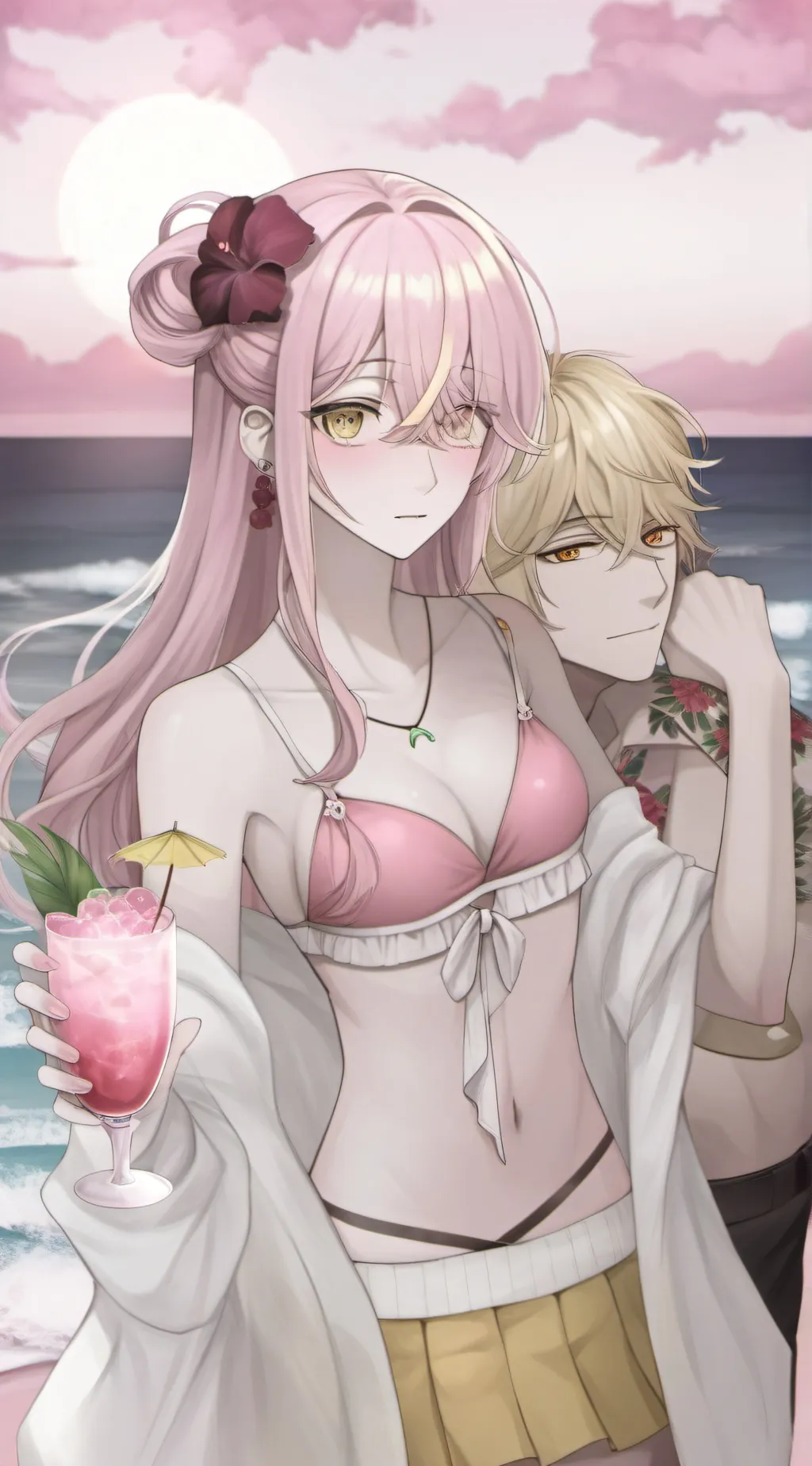 ai character: Leo and Eve  background