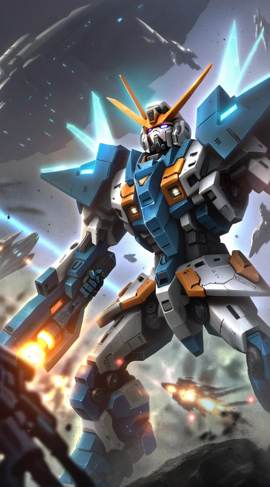 ai character: GUNDAM R-VERSE background