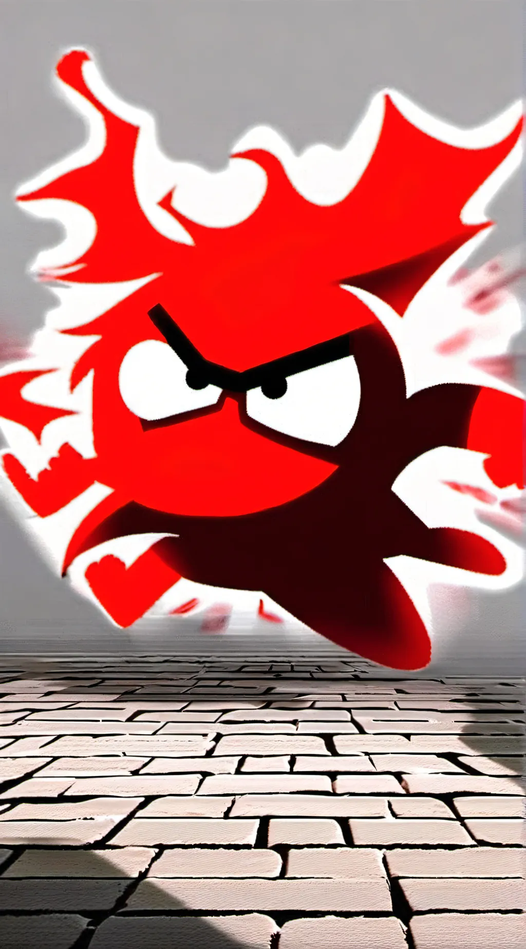 ai character: angry emoji background