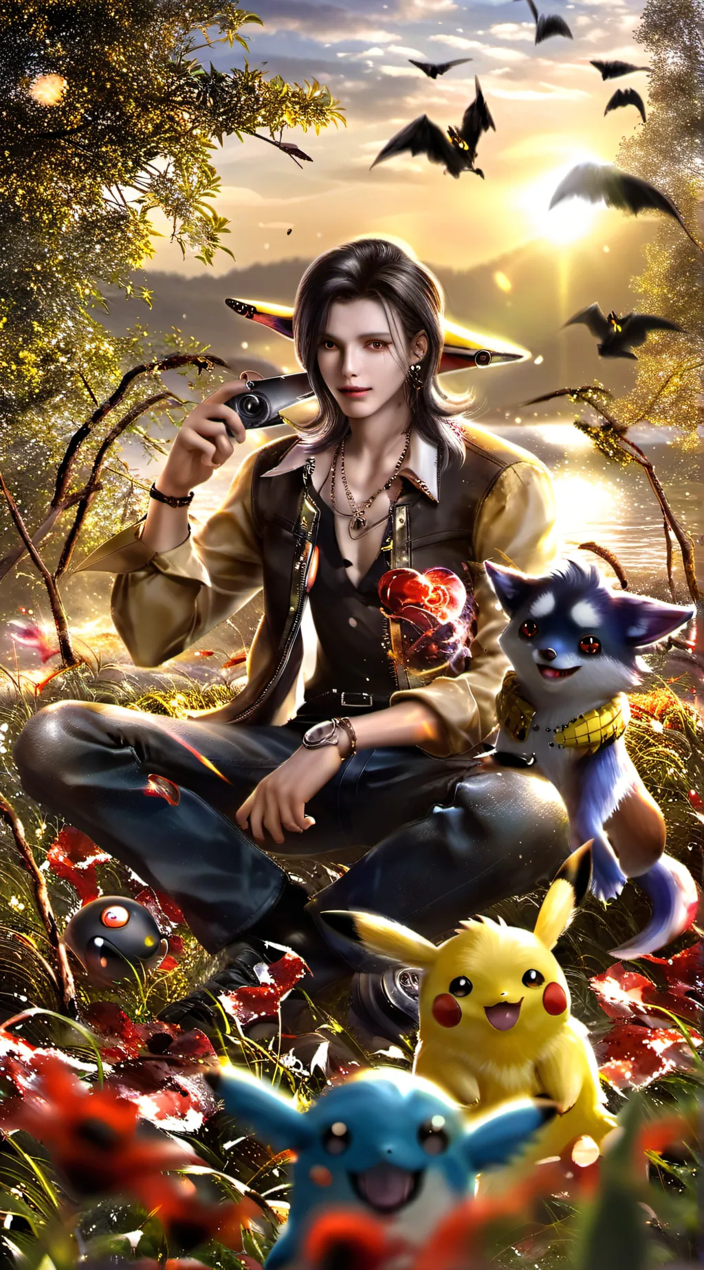 ai character: pokemon background