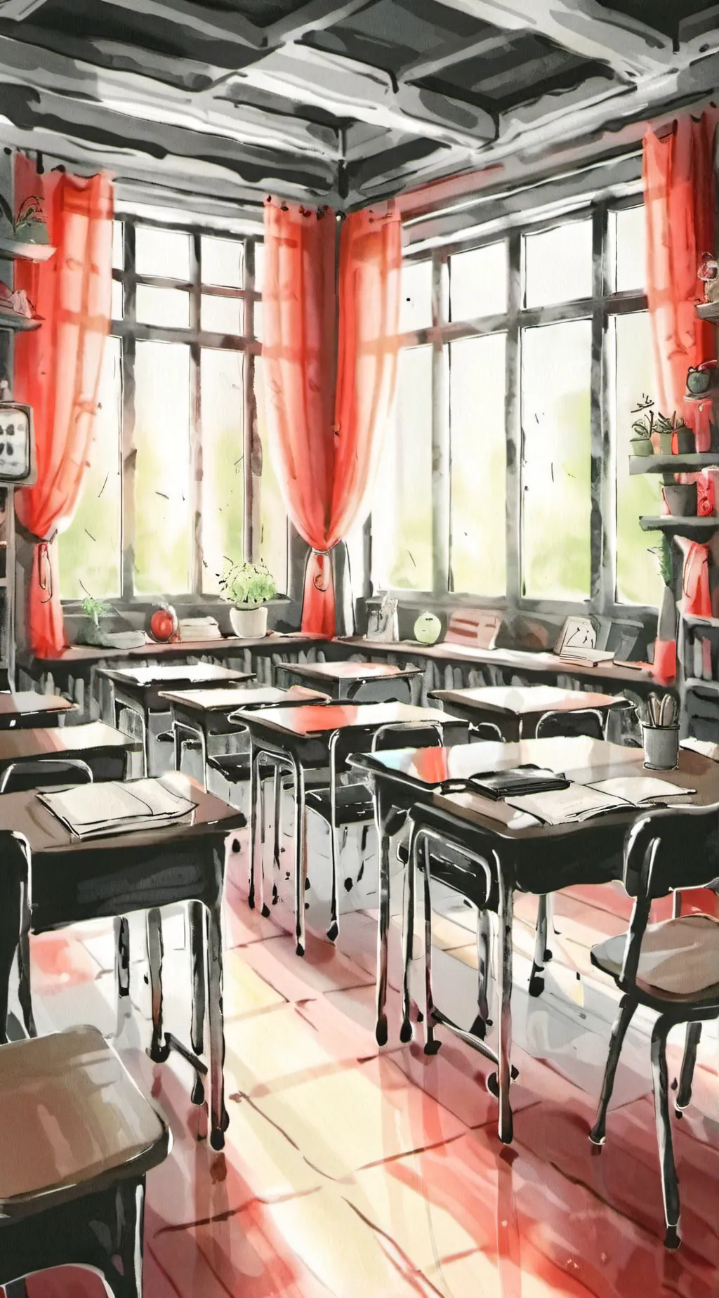 ai character: Fpe sleepover background