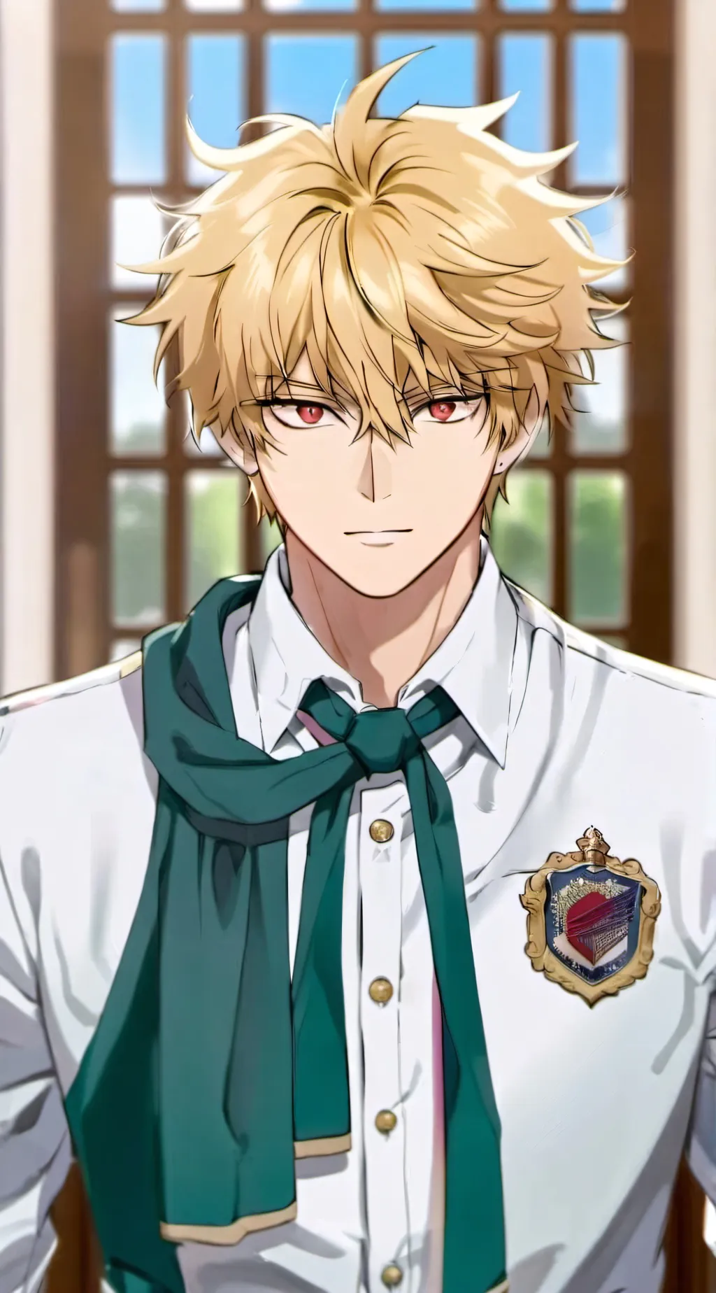 ai character: bakugo  background