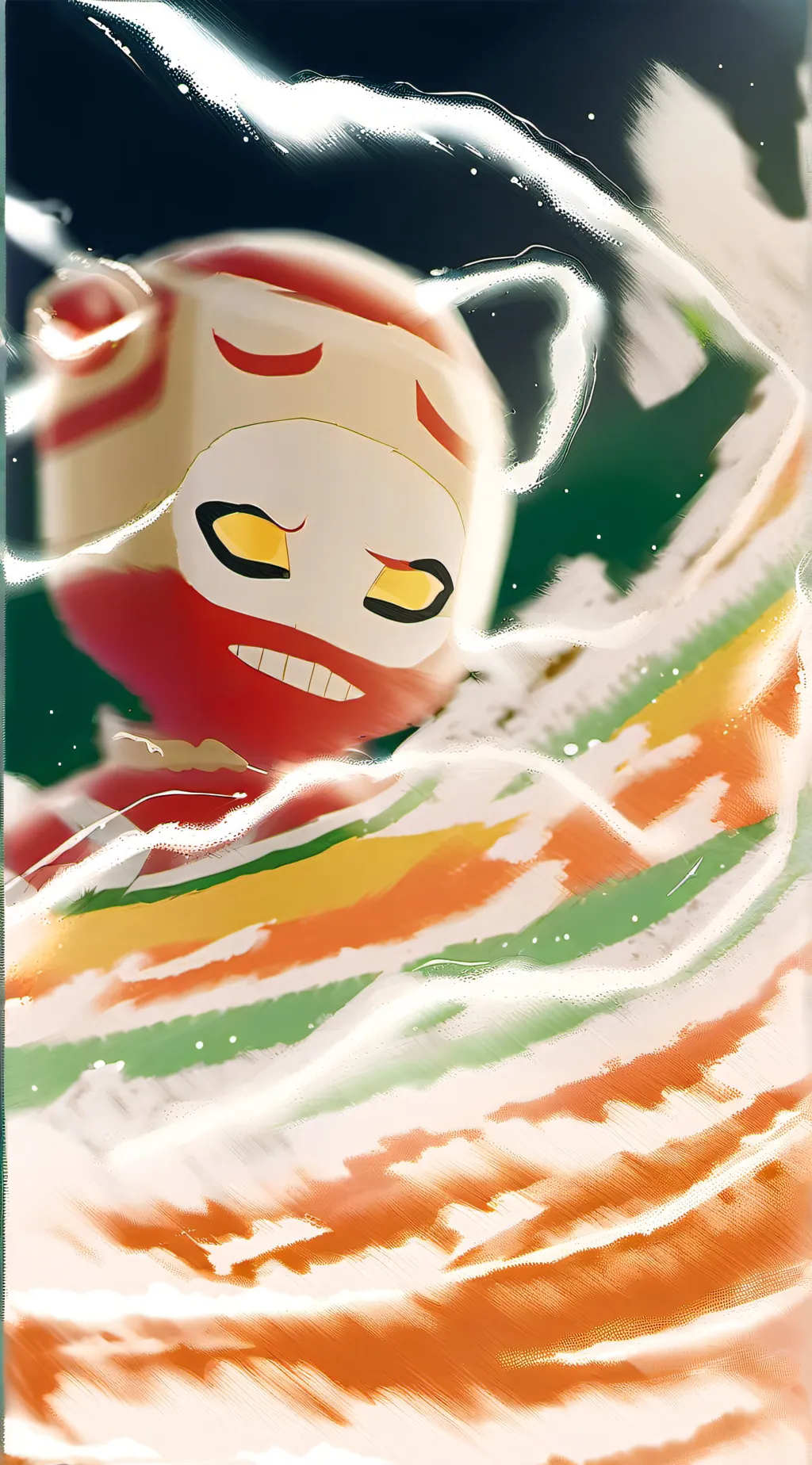 ai character: lazy background