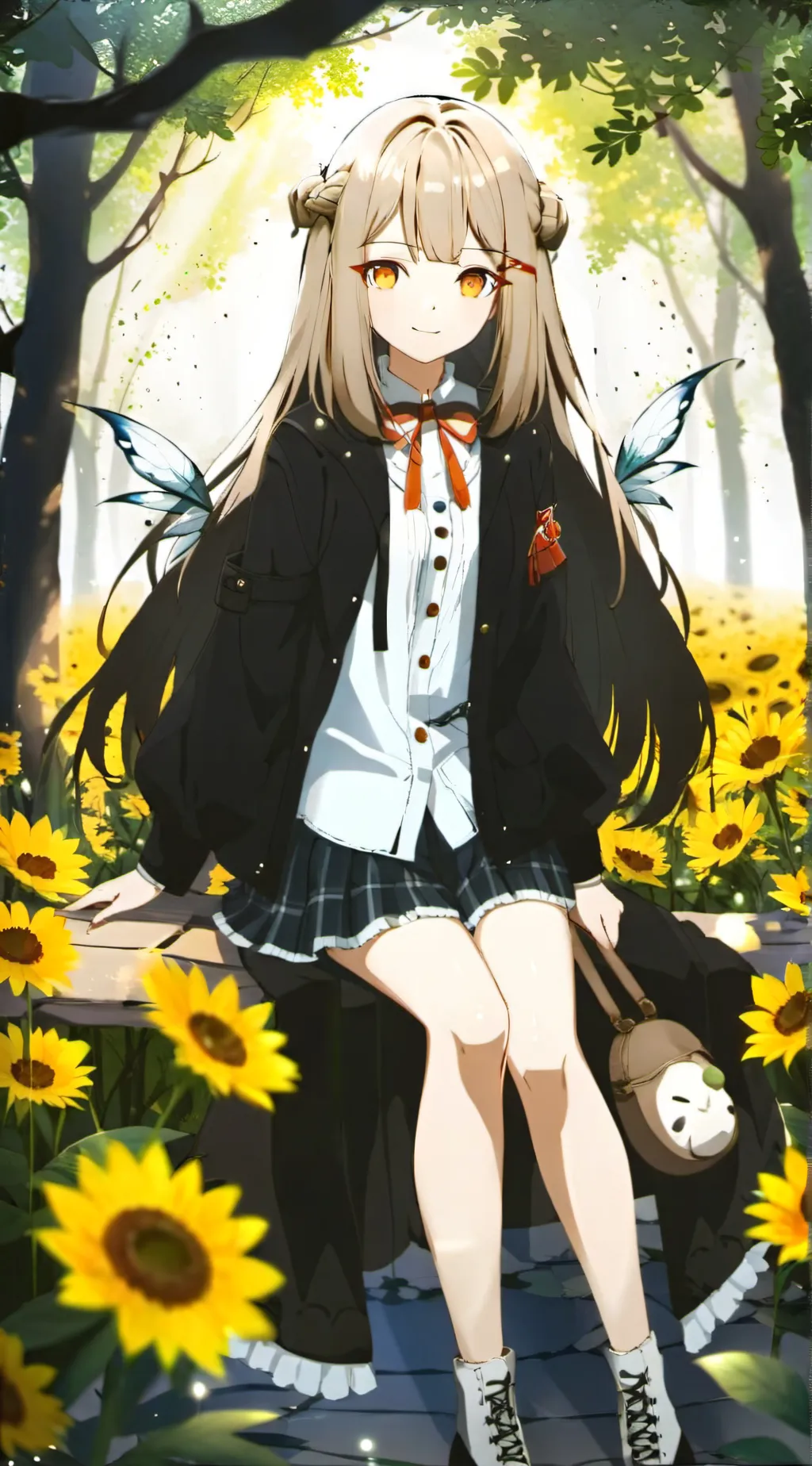 ai character: rose background