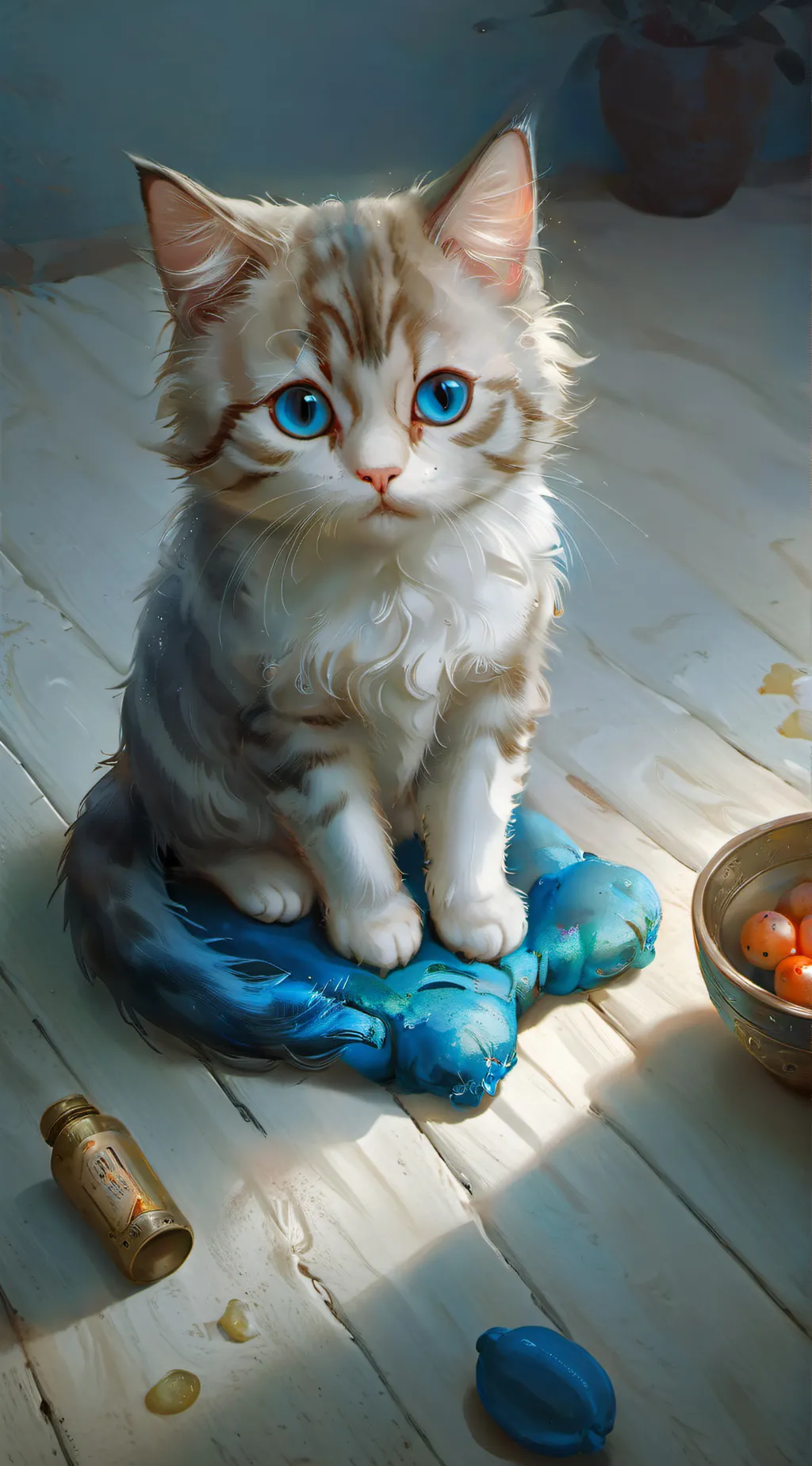 ai character: ginger🐱🐈 background