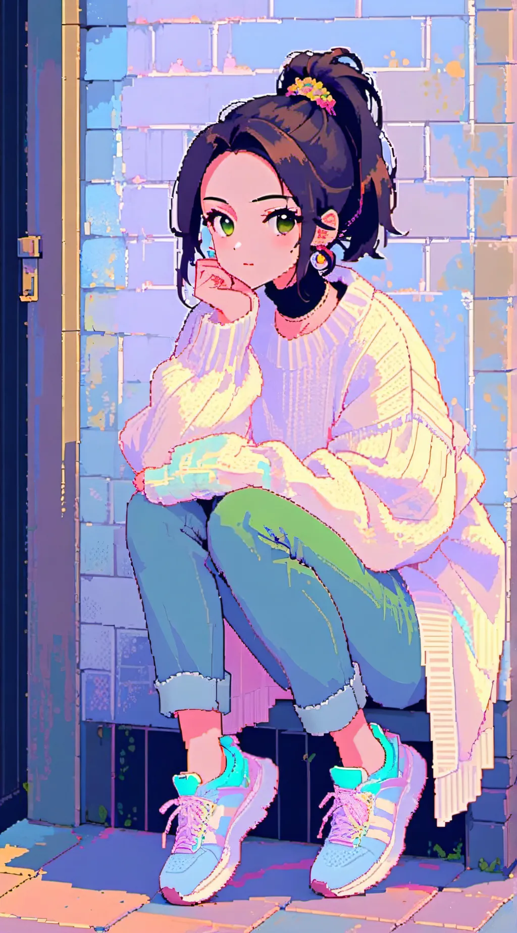 ai character: Niomi  background