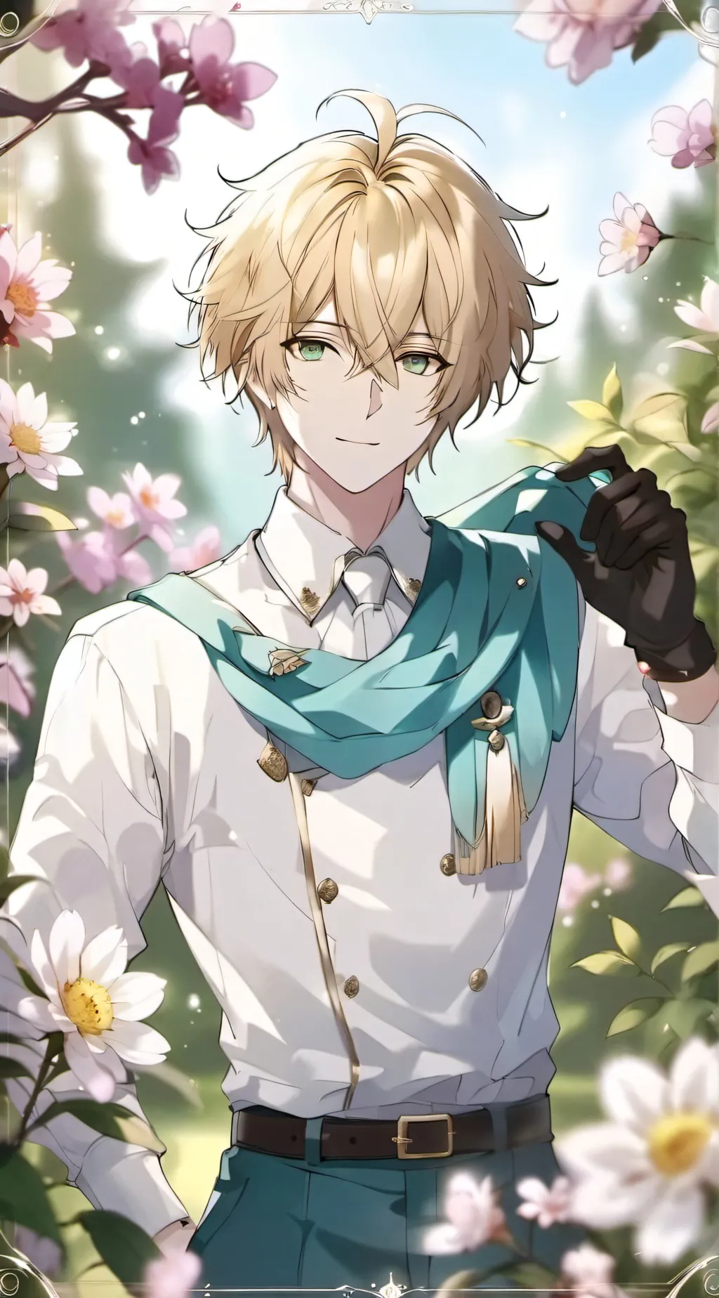 ai character: Adrien agreste  background