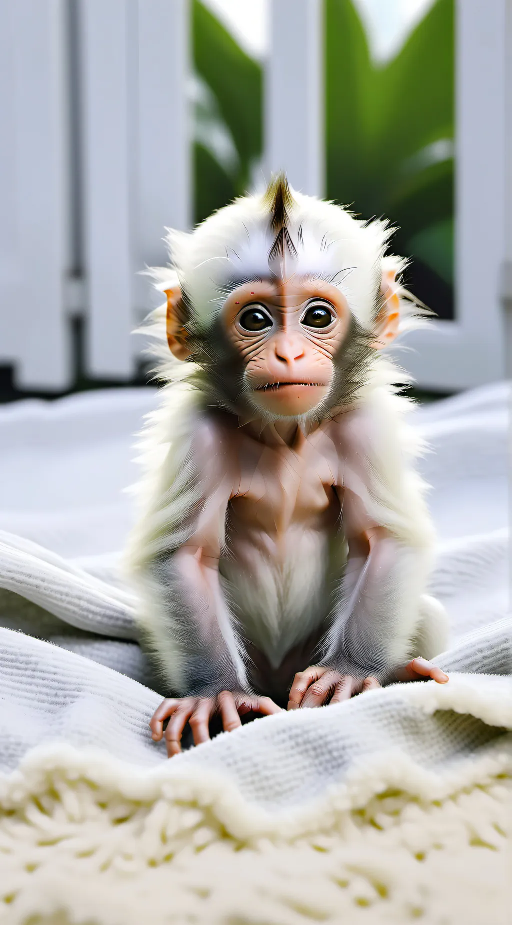 ai character: baby monkey background