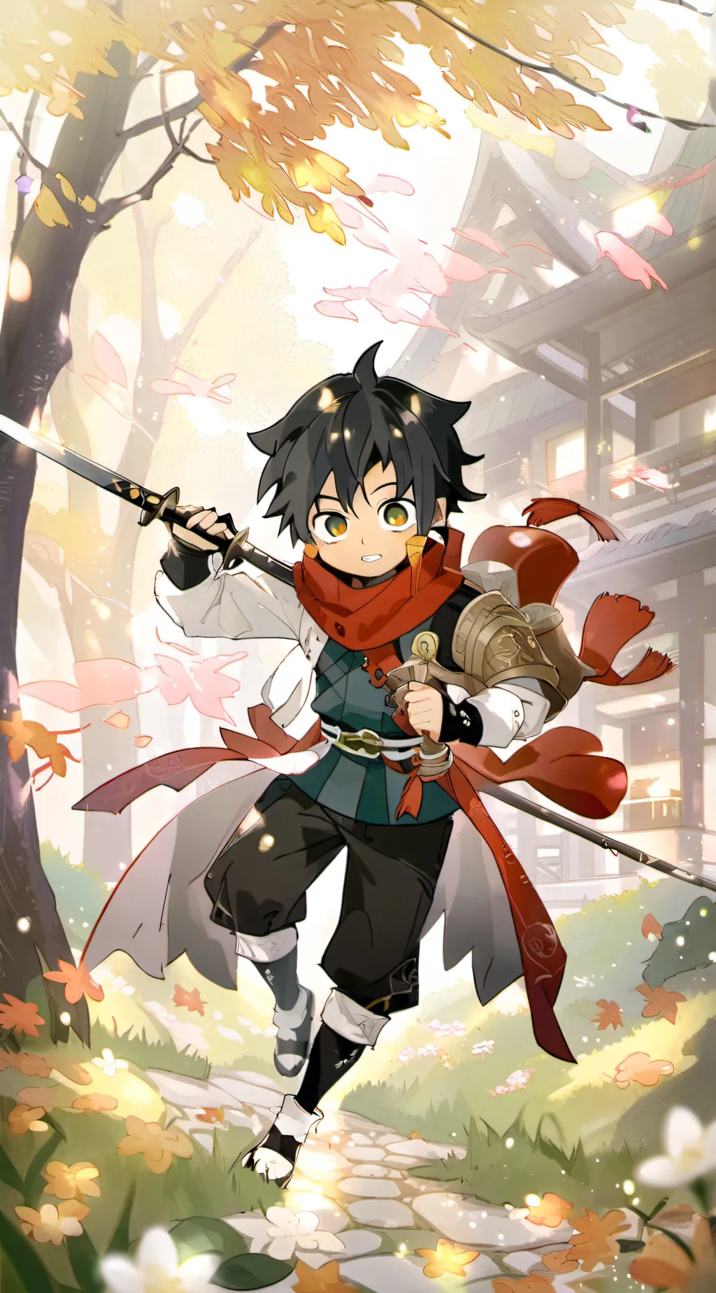 ai character: OBAGIYUU  background