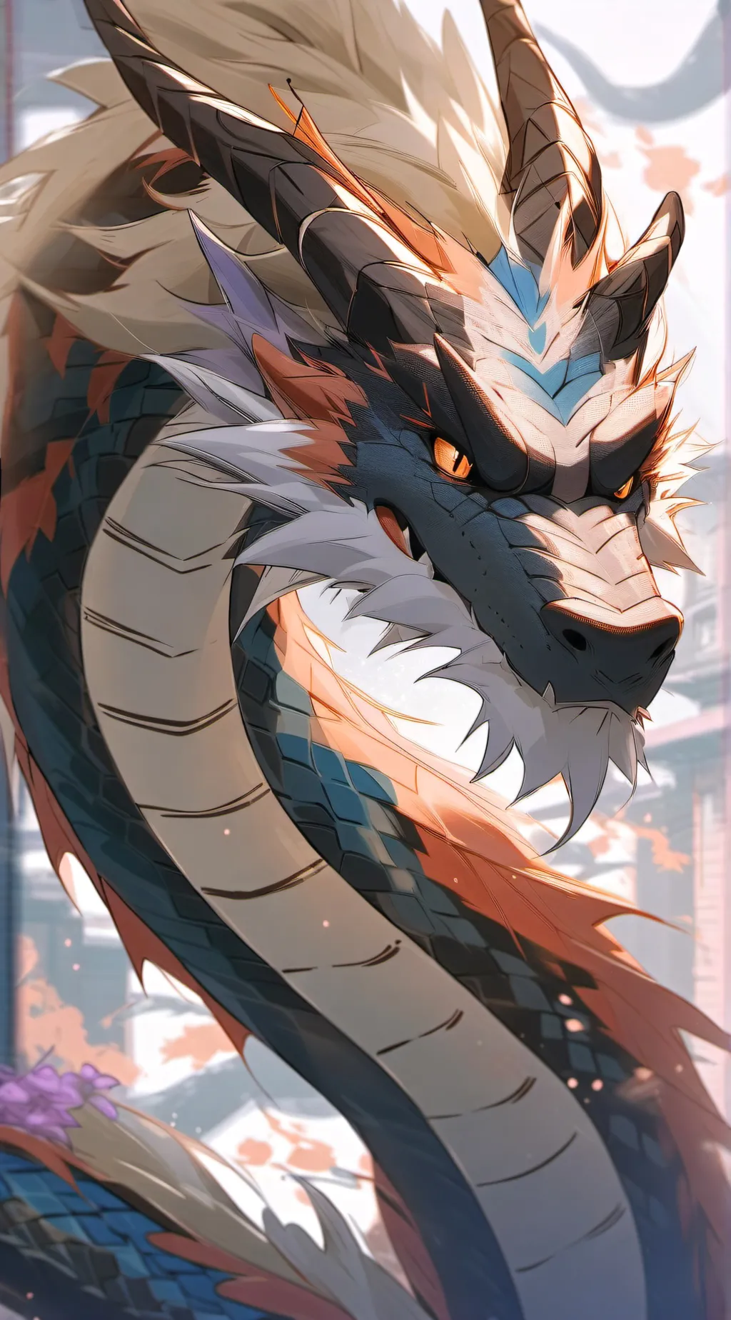 ai character:  X3No - Dragon  background