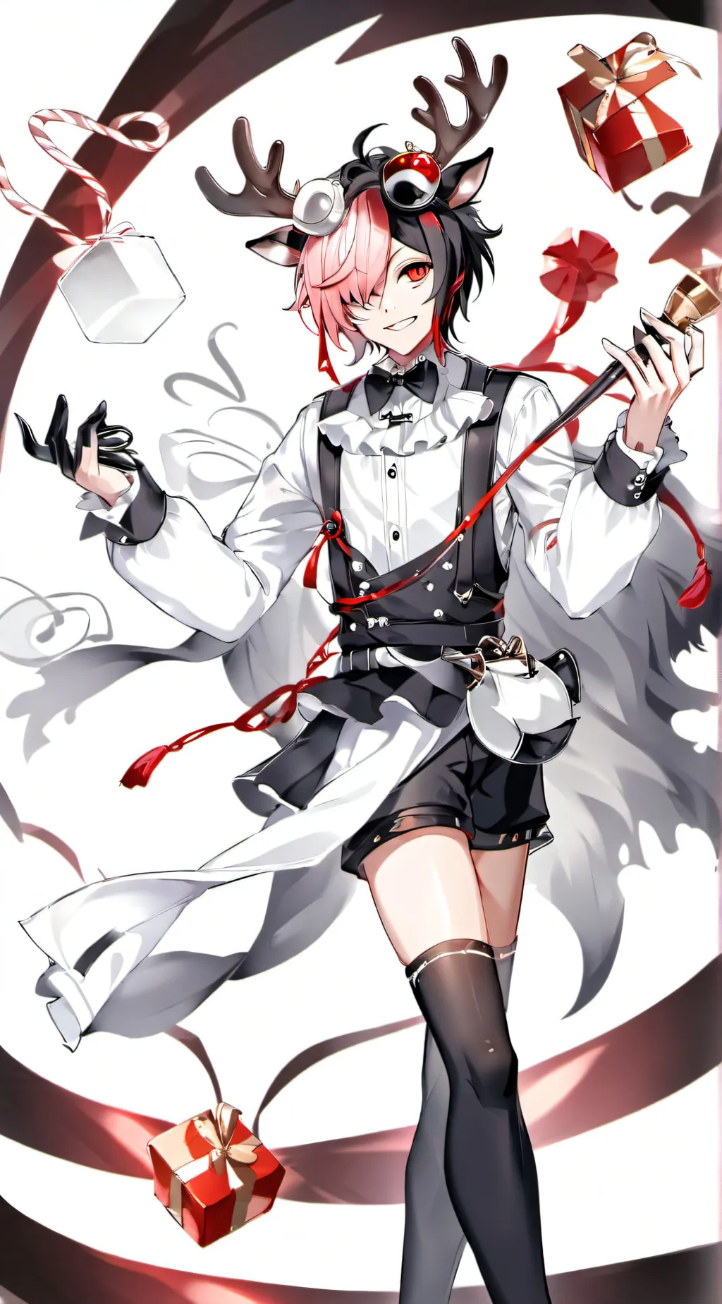 ai character: alastor(x mas) background