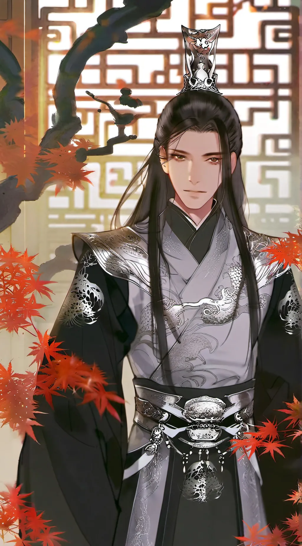 ai character: Autumn background