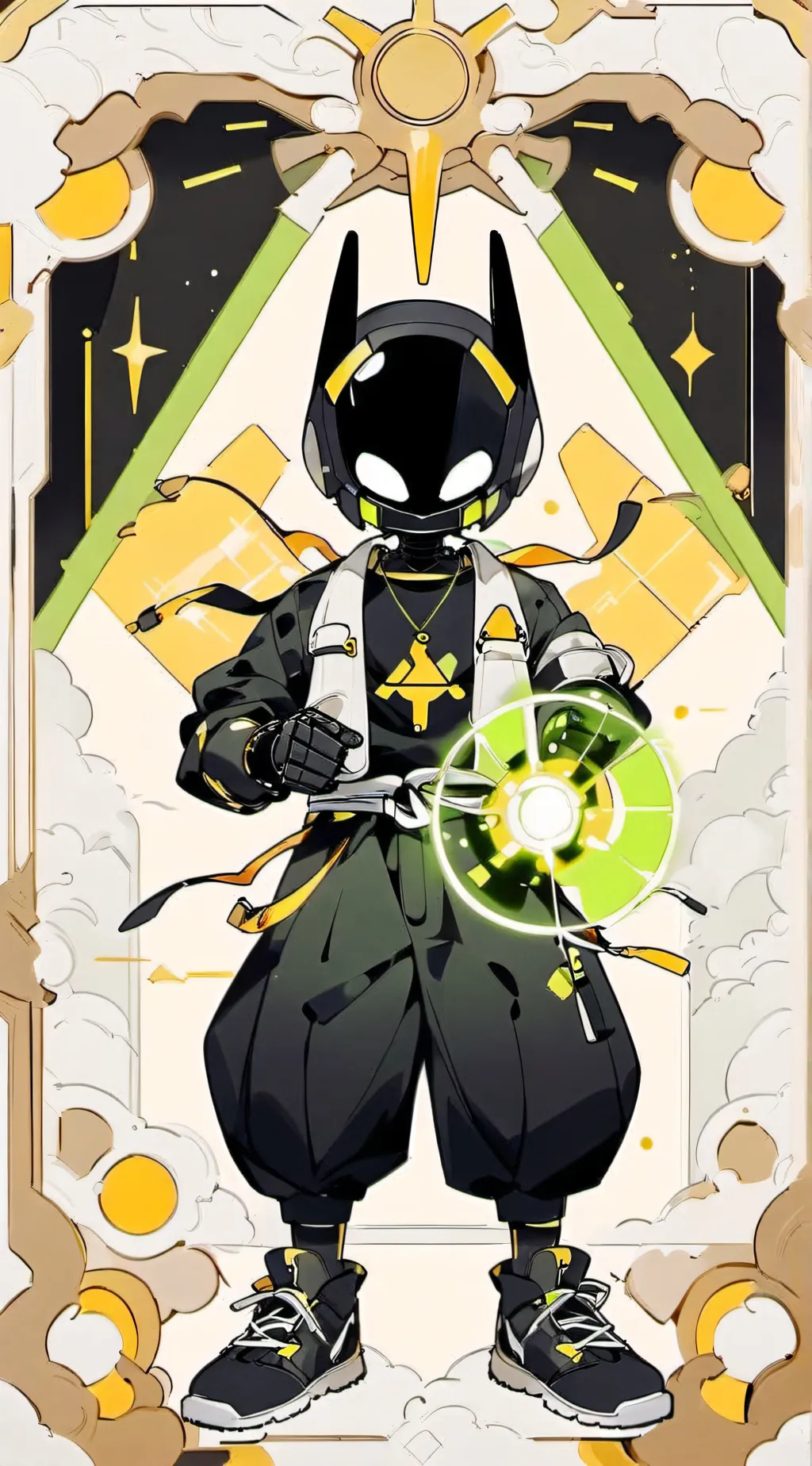 ai character: Titan fan man background