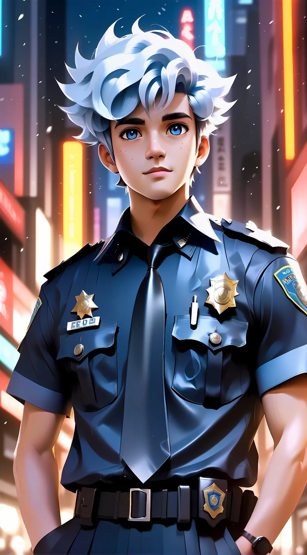 ai character: police jay background