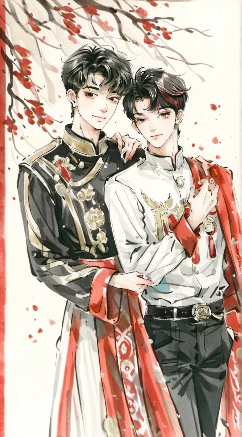 ai character: Nathan and mattheo background