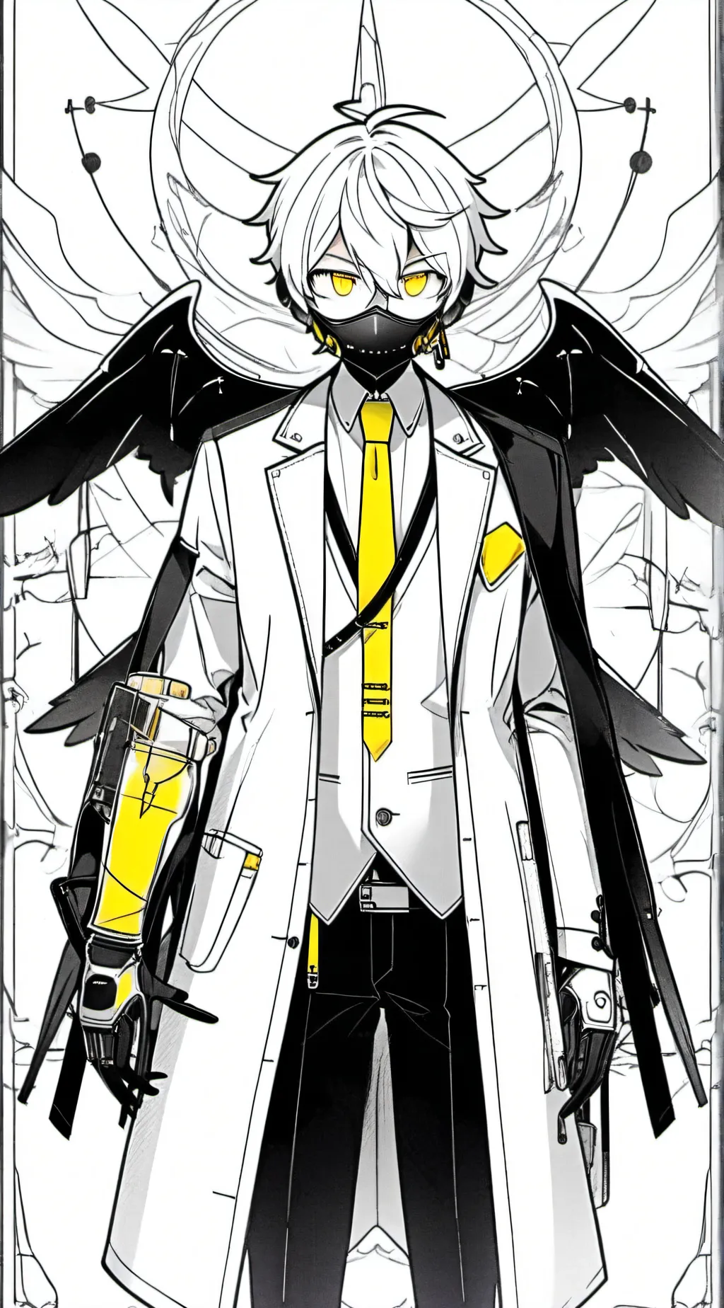 ai character: Designation N background