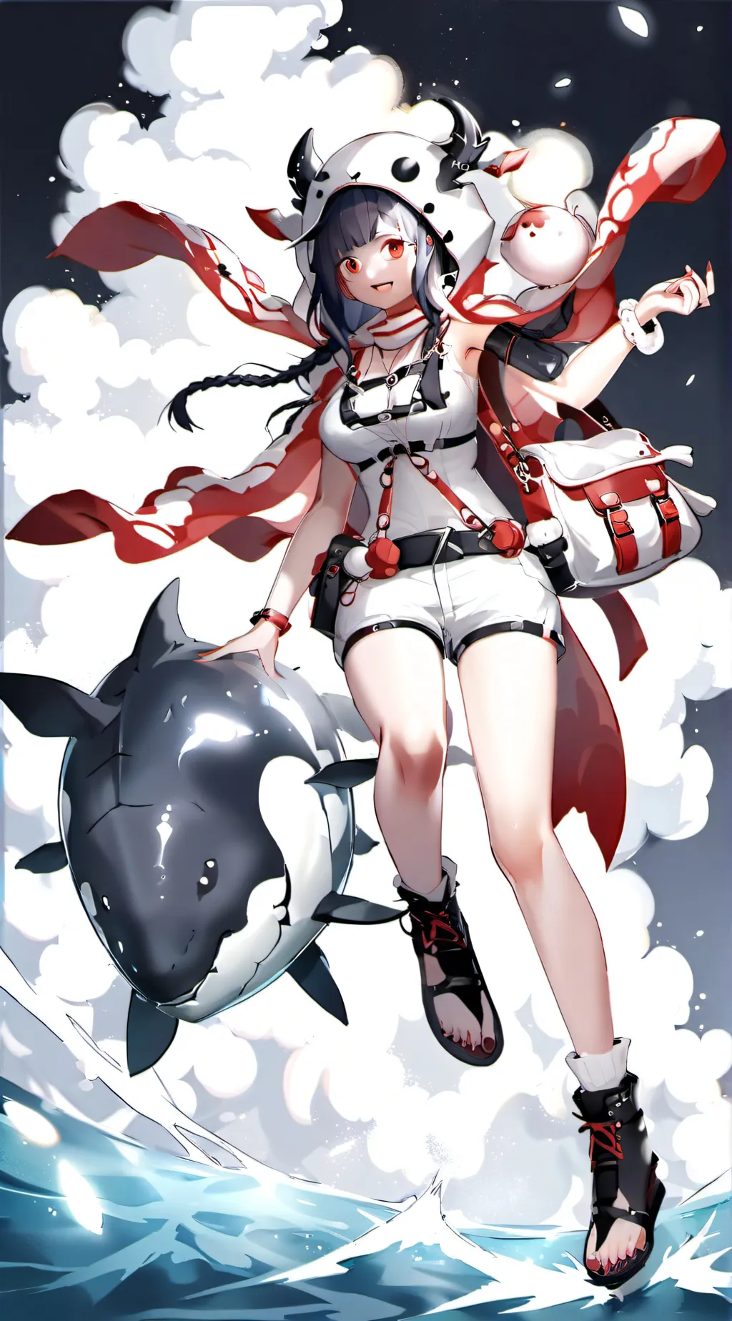 ai character: chanclas detiburon background