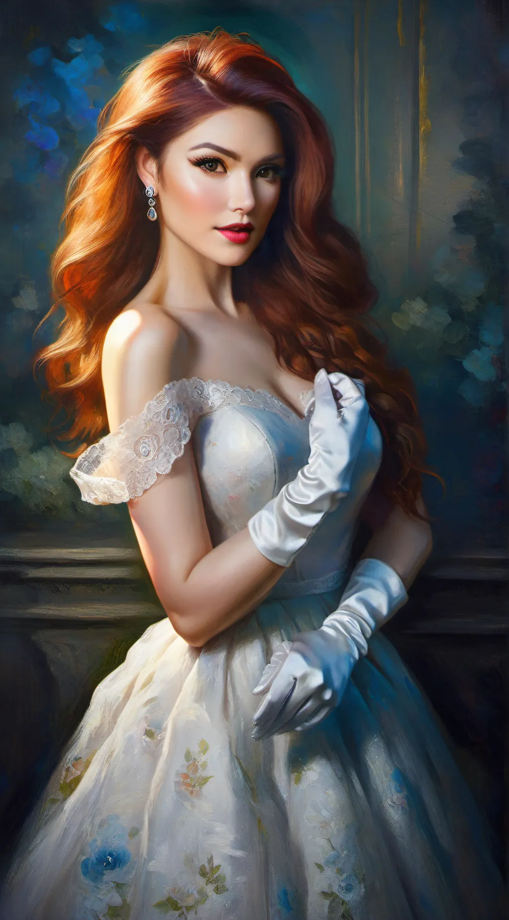 ai character: Amber background