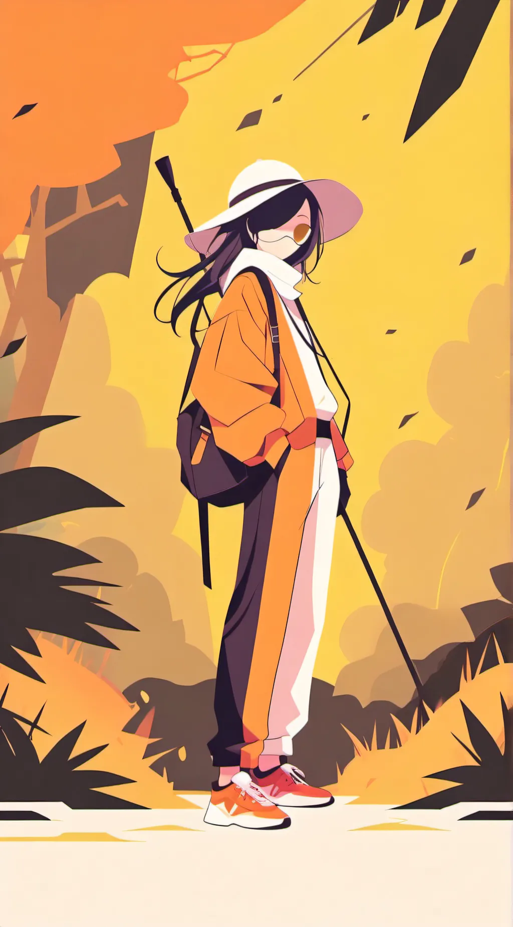 ai character: Female aizawa  background