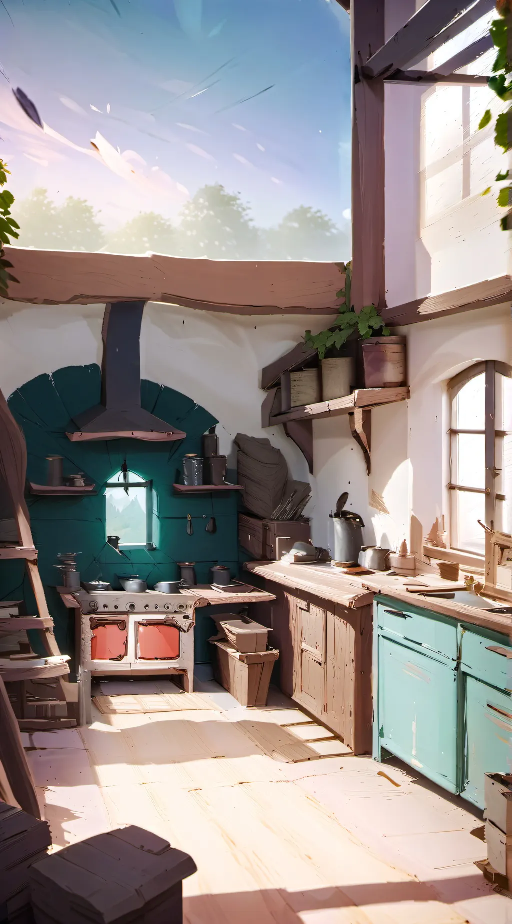 ai character: The burrow (2) background