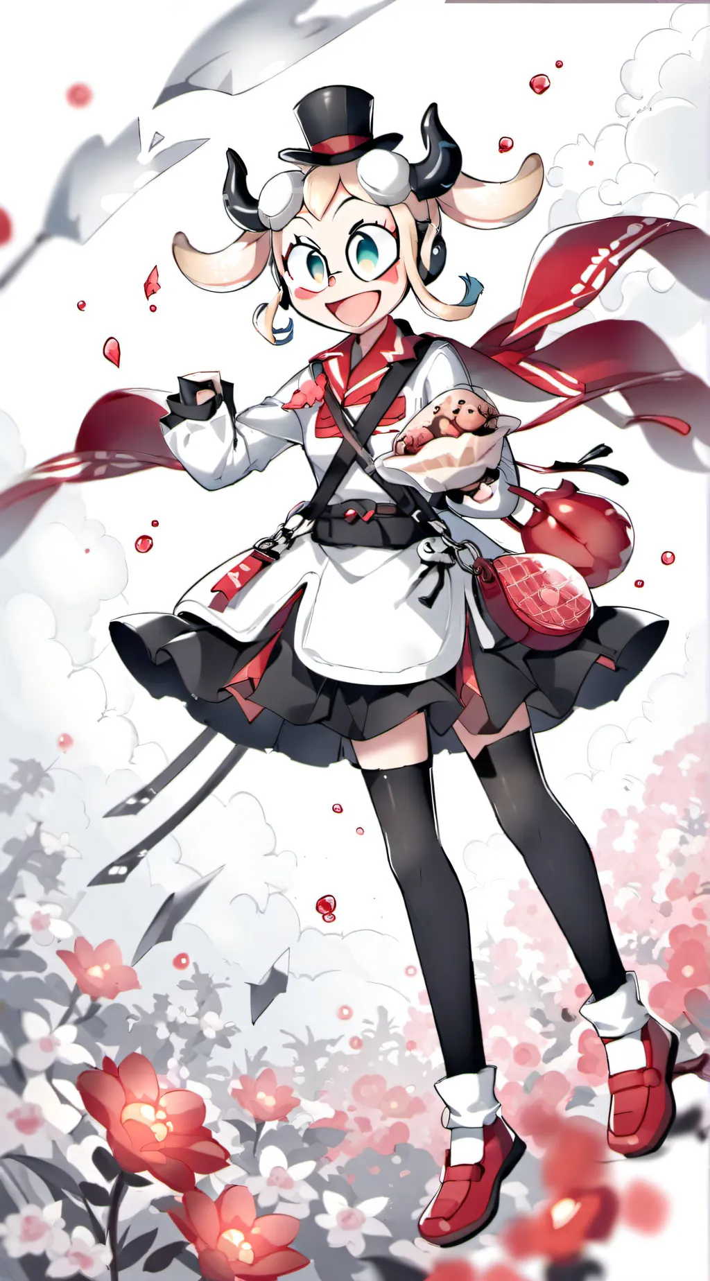 ai character: sun and moon  background