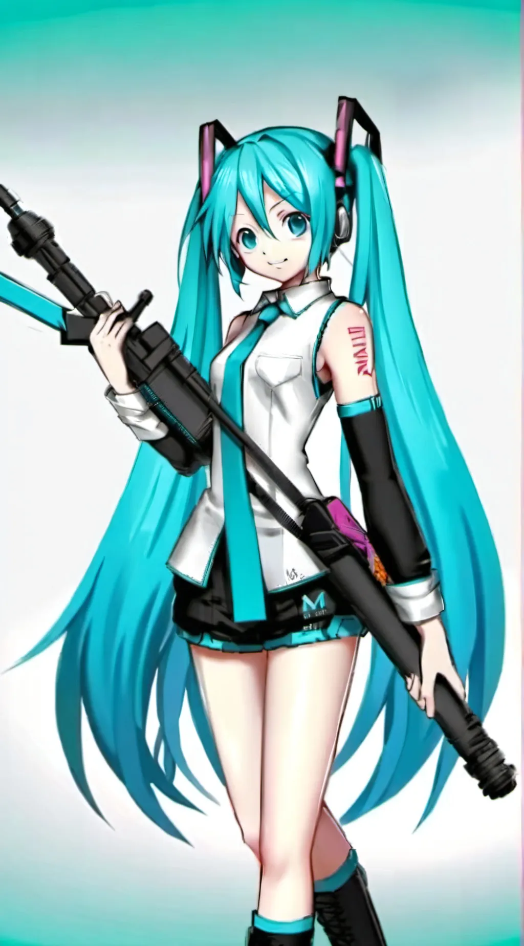 ai character: Hatsune miku background