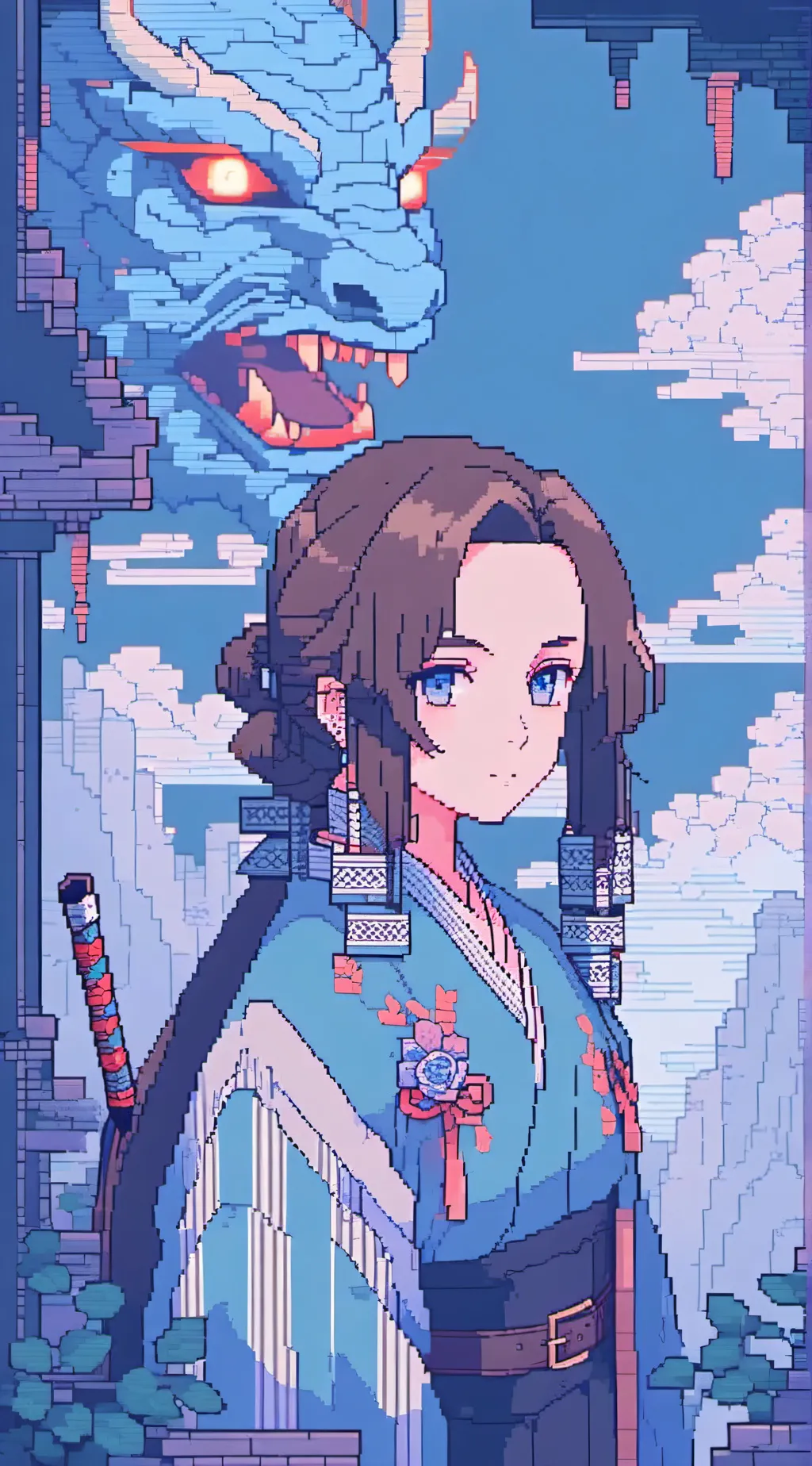 ai character: demon slayer!! background