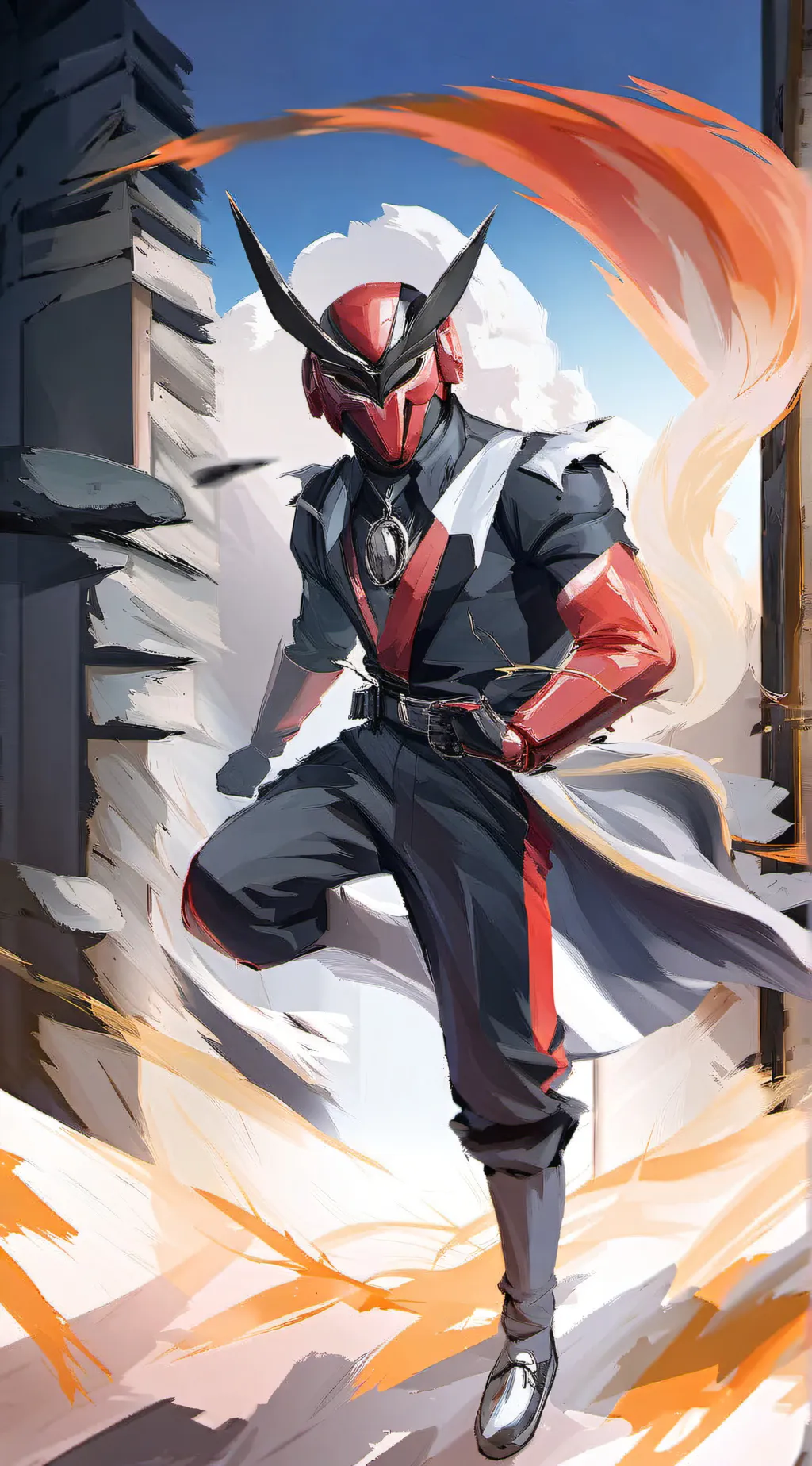 ai character: kamen rider war background