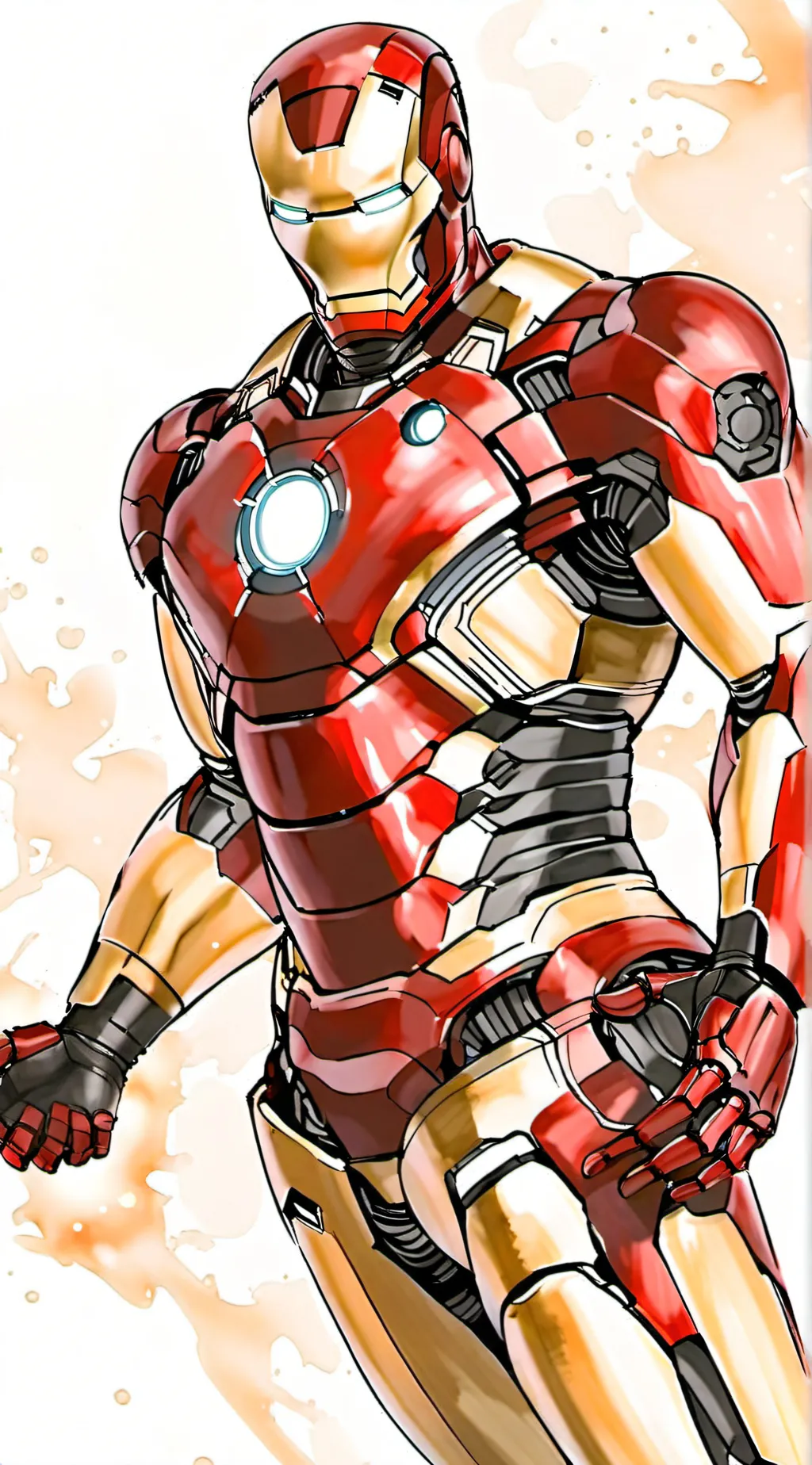 ai character: iron man background