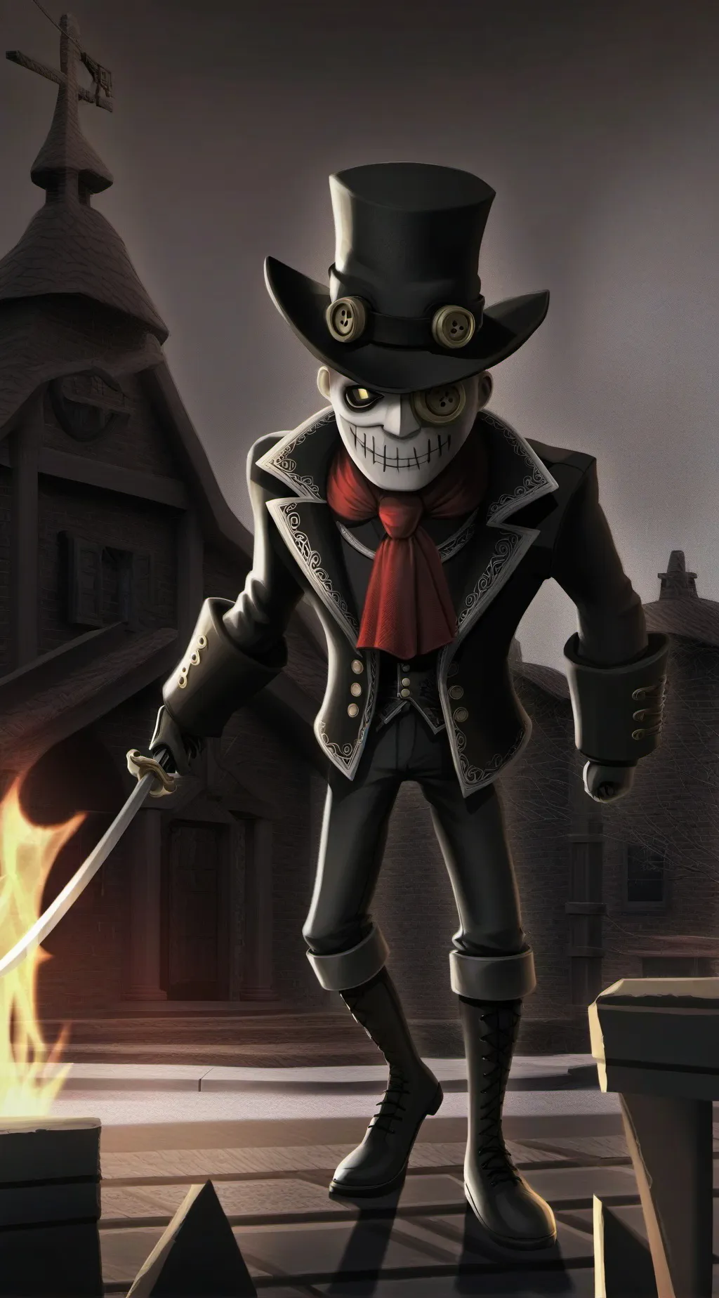 ai character: Anti piracy fnf background