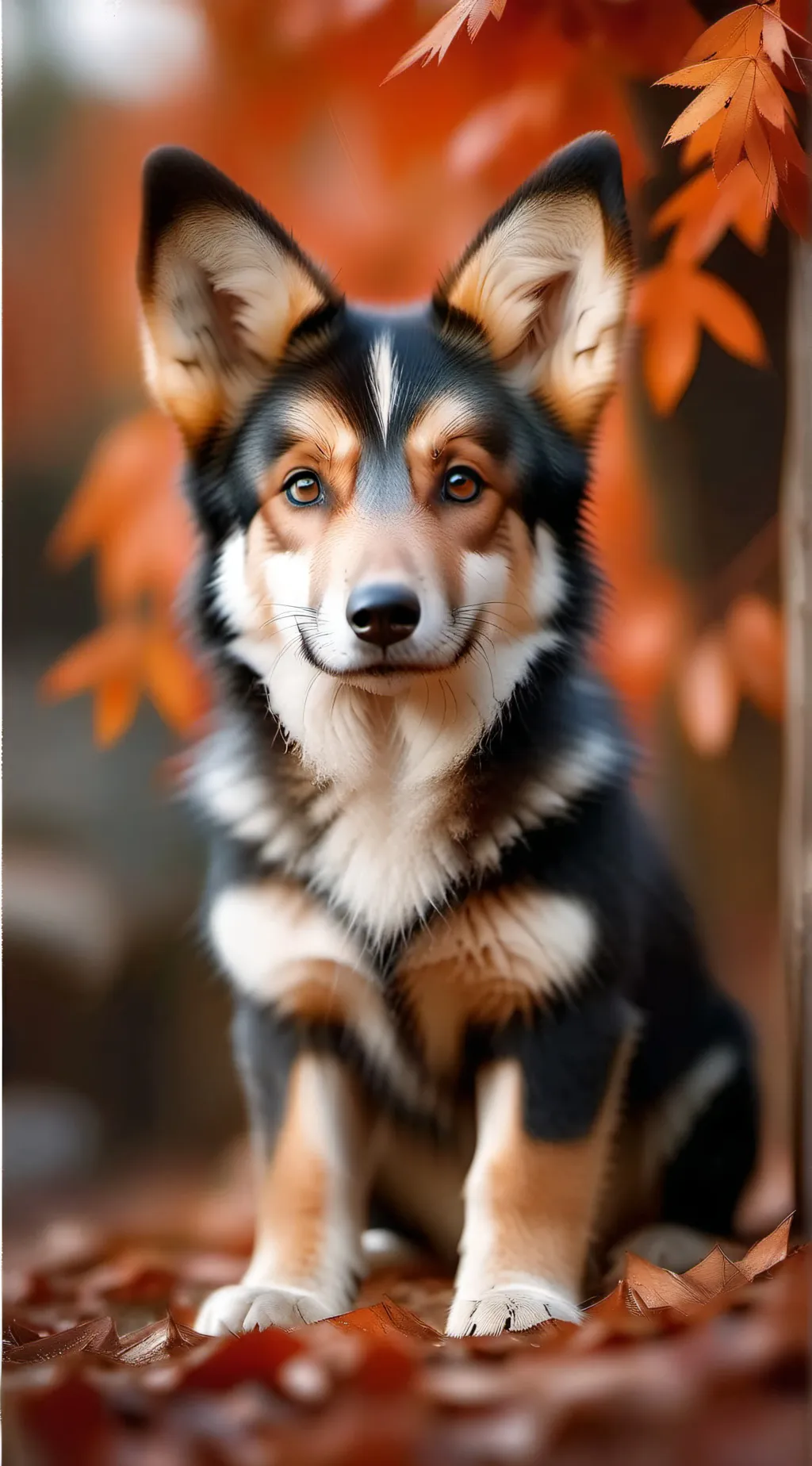 ai character: Pumpkin+November  background