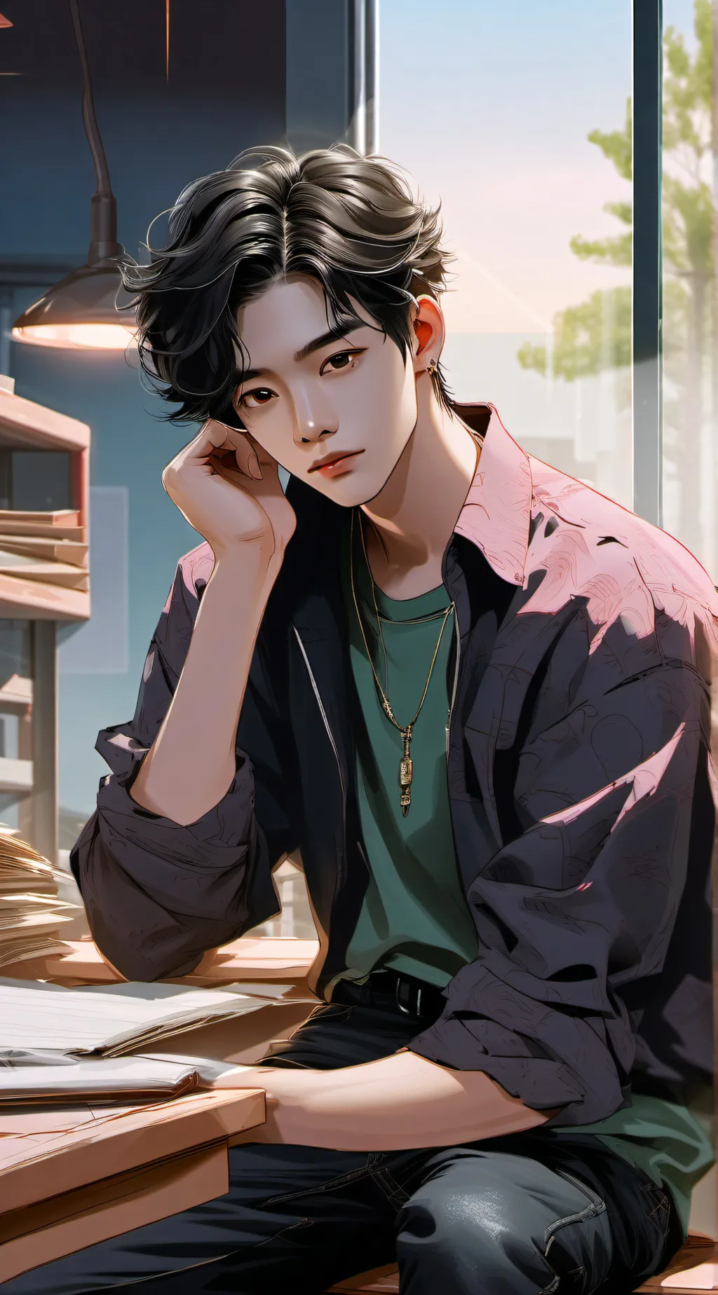 ai character: 🌑Sam🌑 background