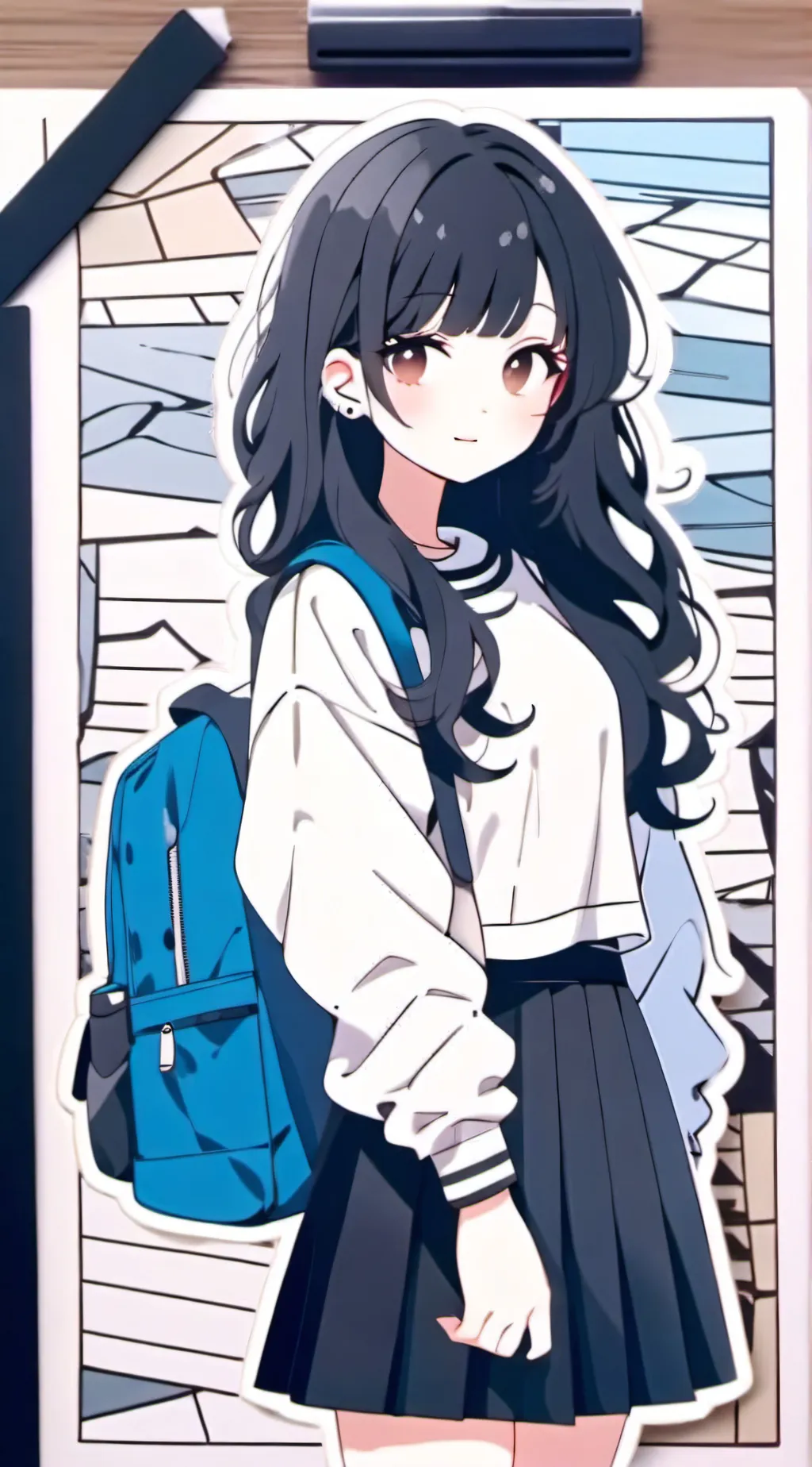 ai character: Luna background