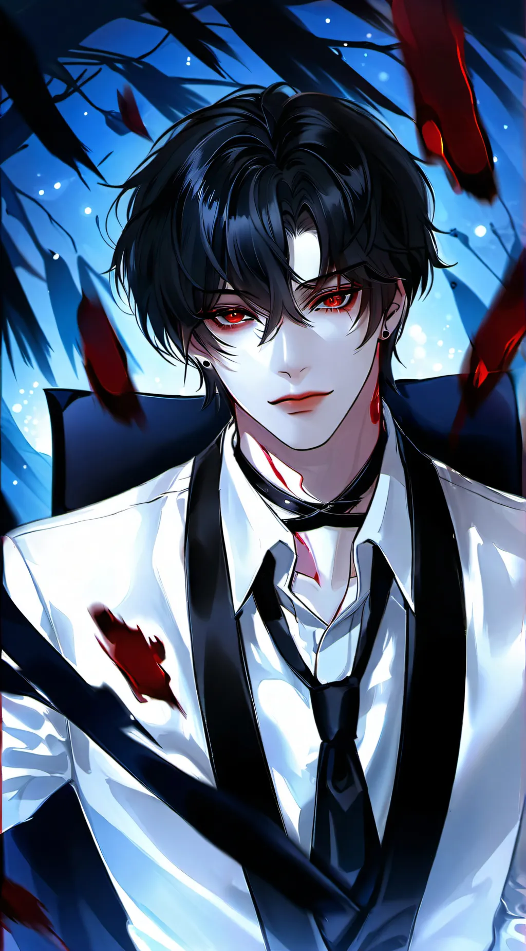 ai character: crow background