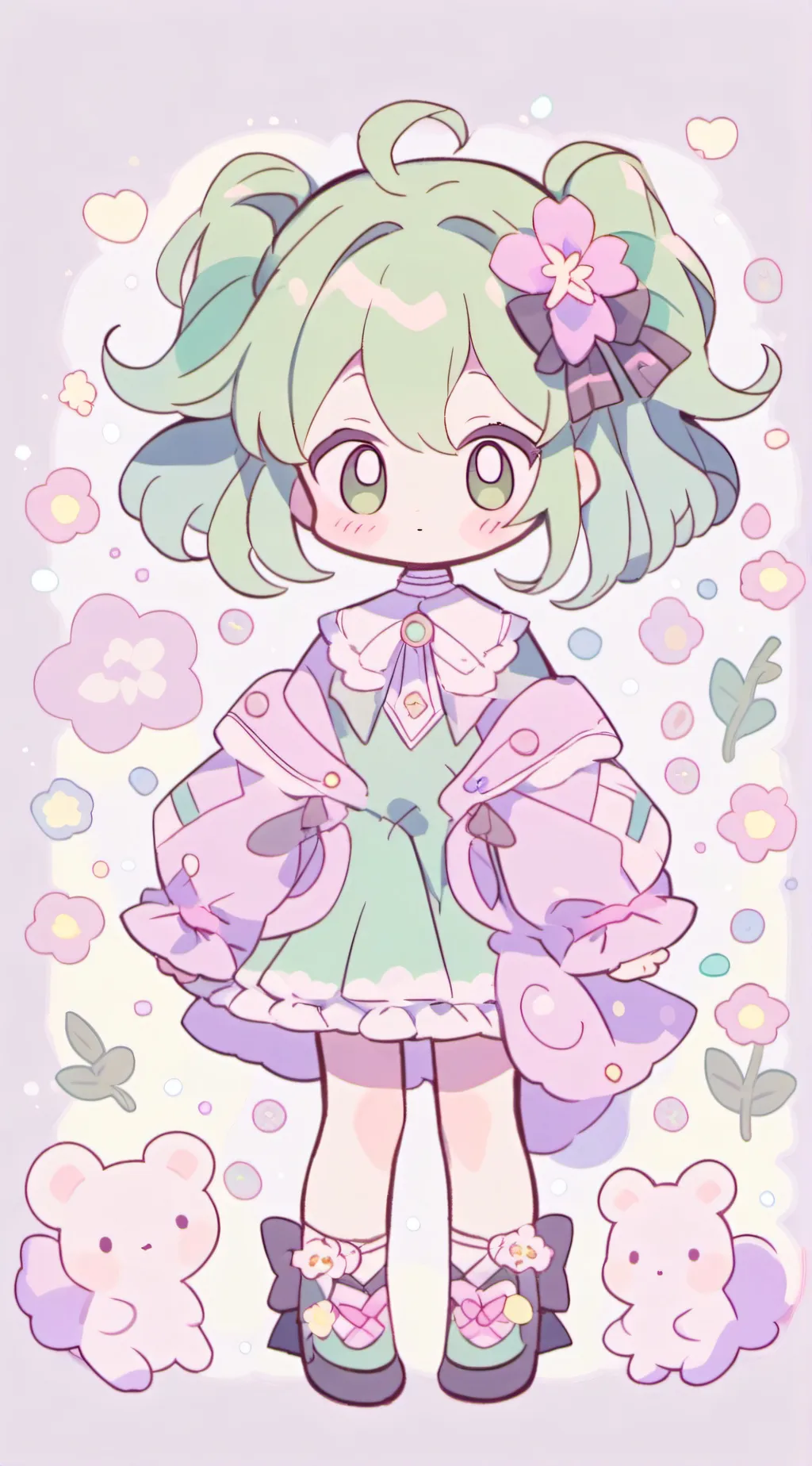 ai character: Kat background