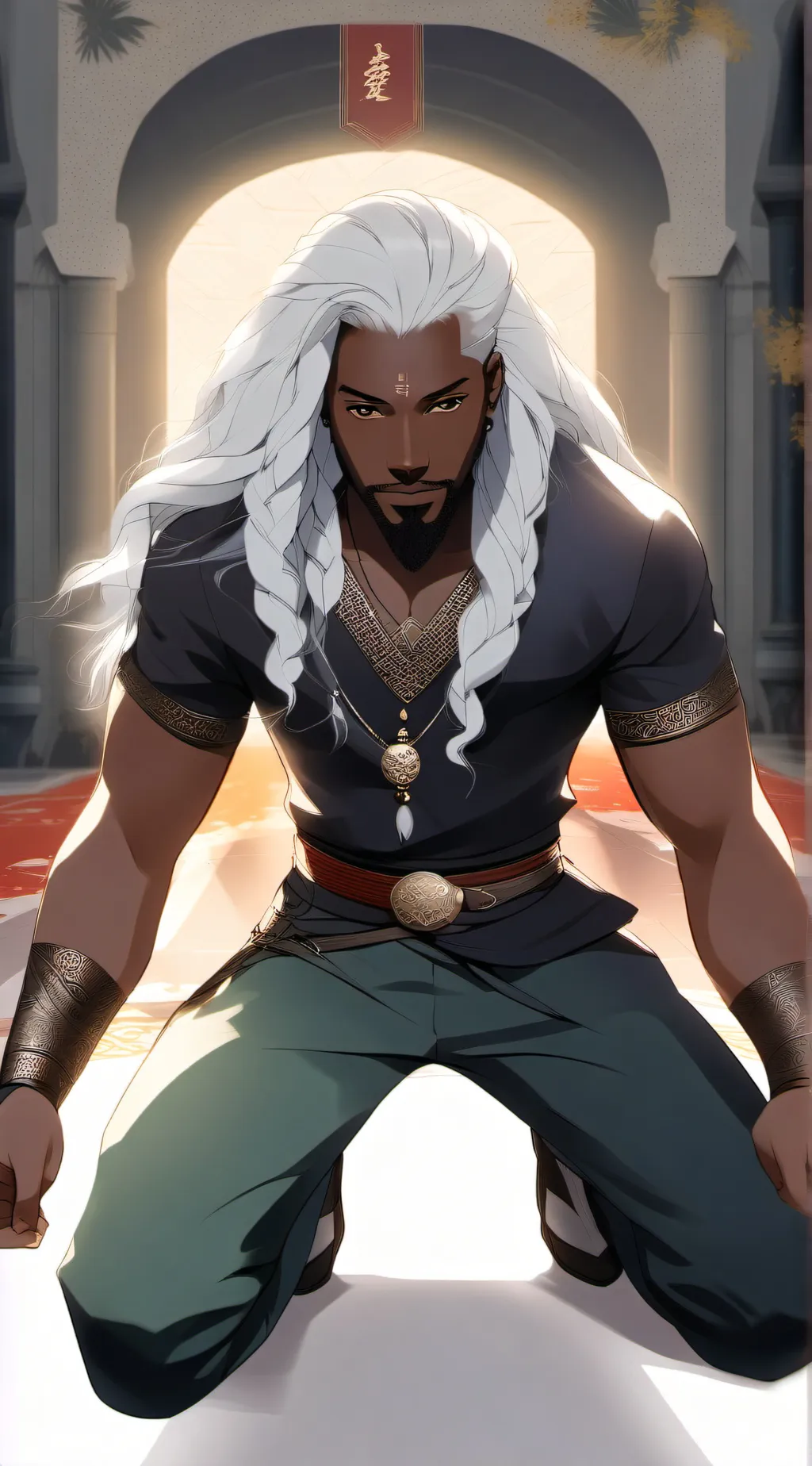 ai character: Mathias  background