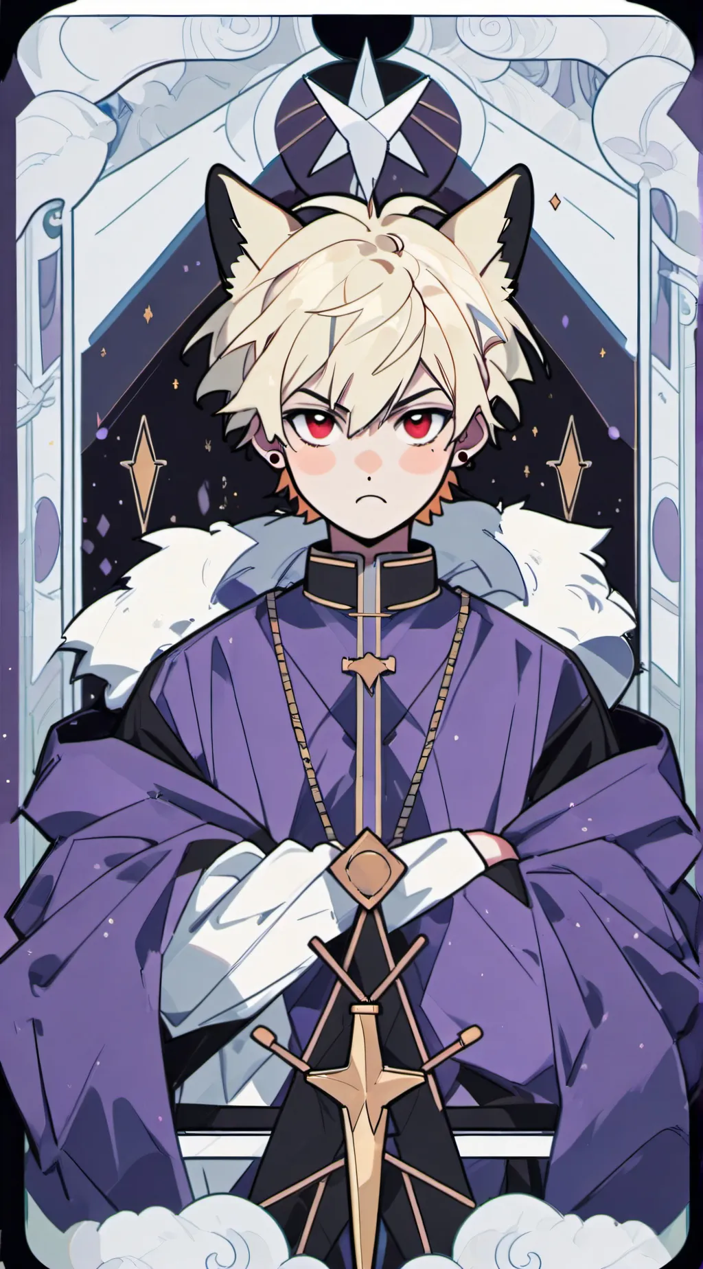 ai character: alpha wolf background