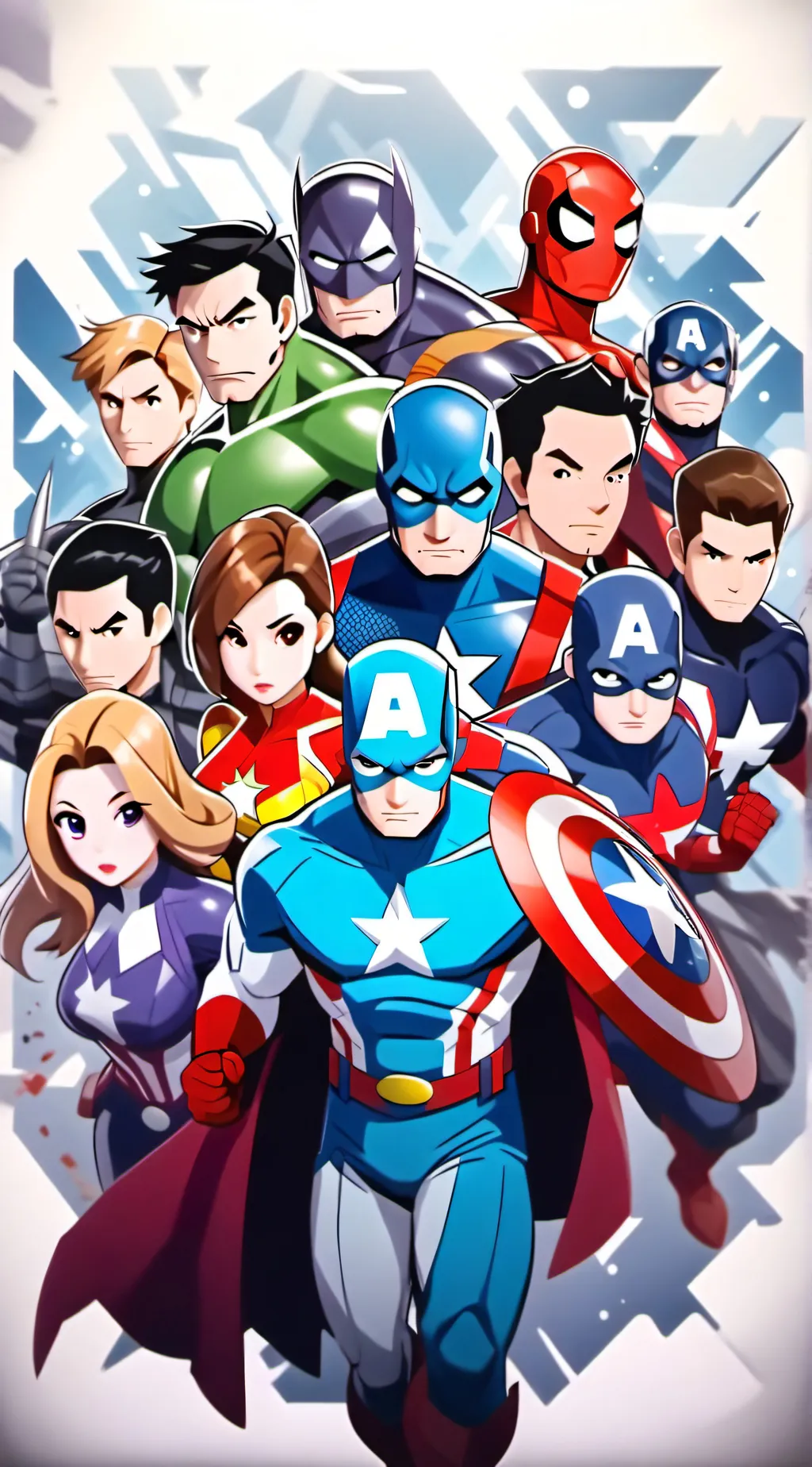 ai character: Avangers background
