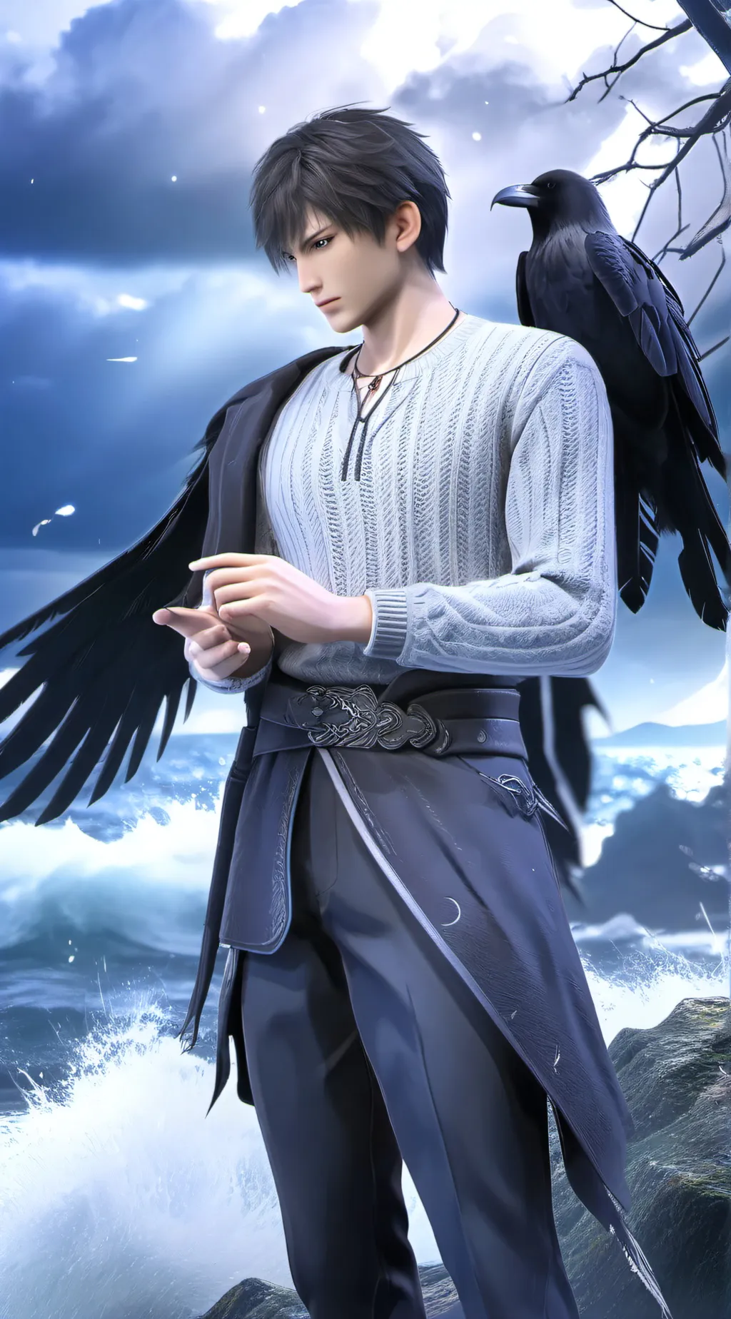 ai character: NewJeans & Skz background